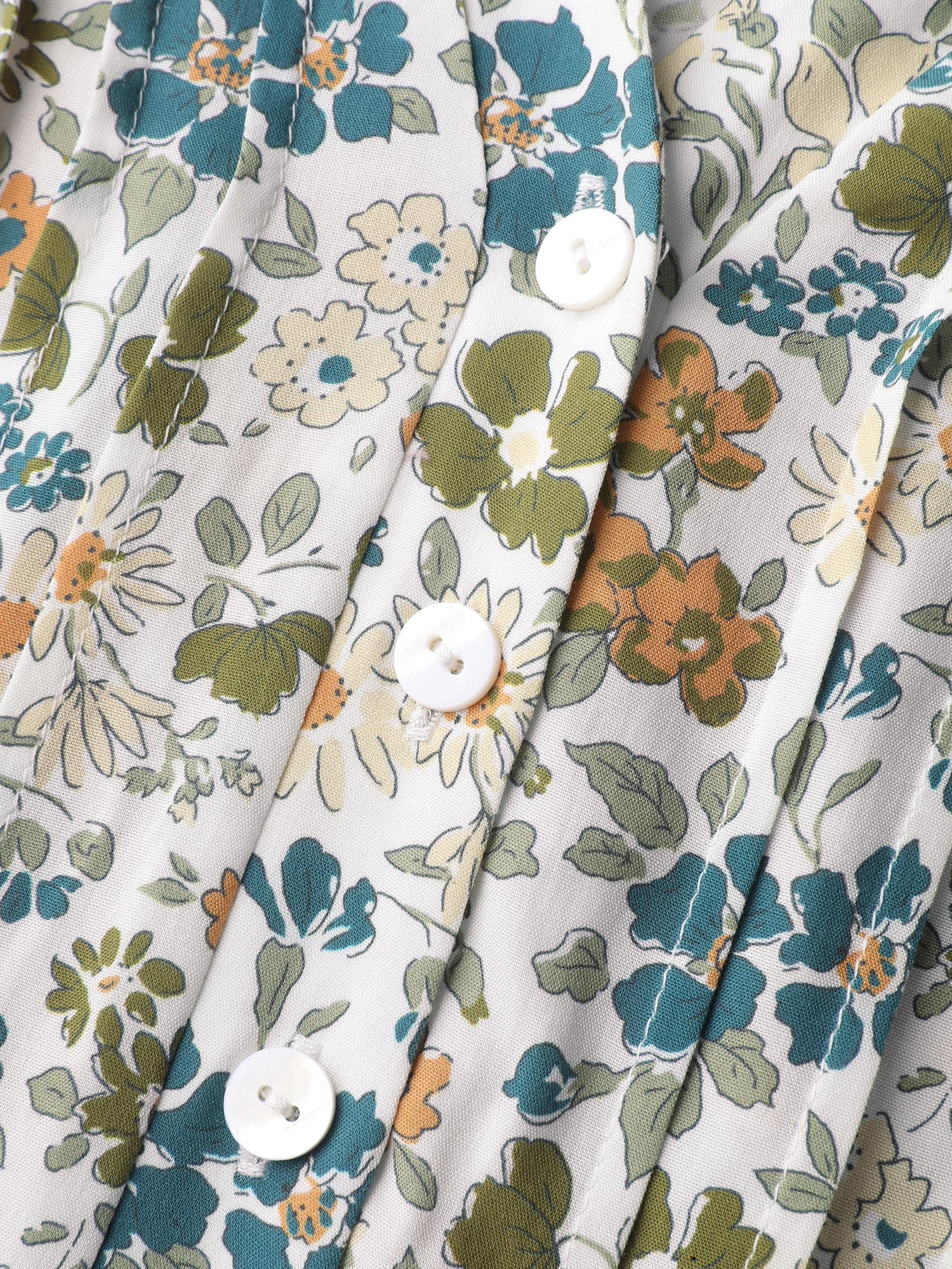 Supersoft Floral Mosaic Collar Mini Dress - Image 5