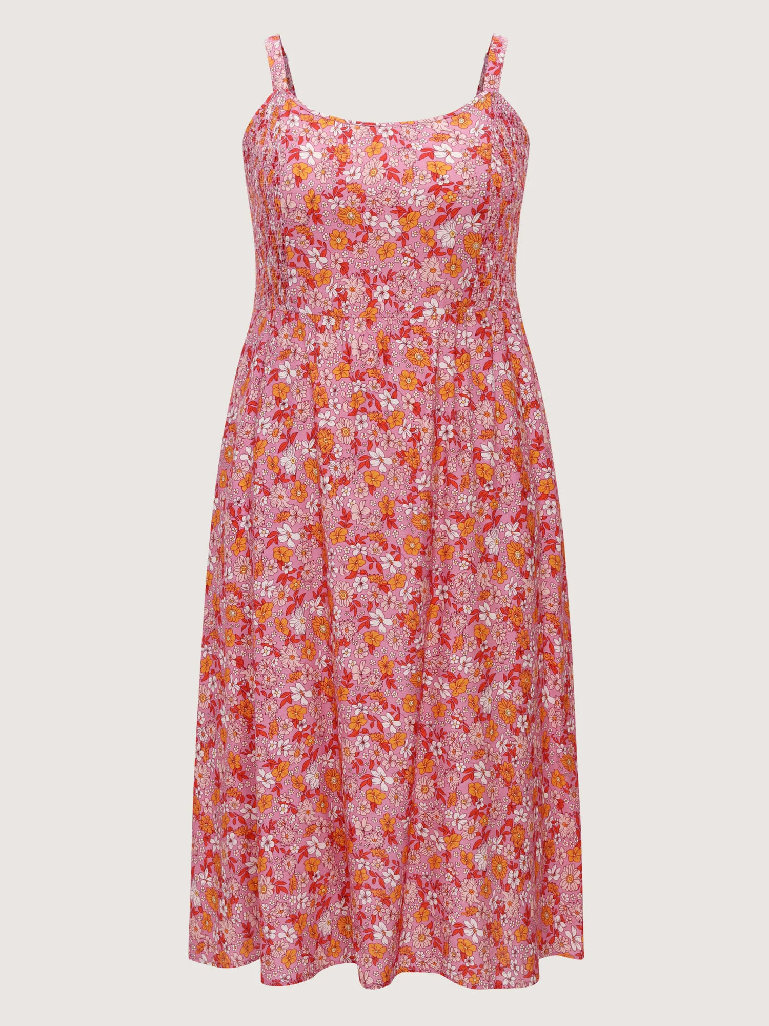 Supersoft Floral Print Cami Midi Dress - Image 7