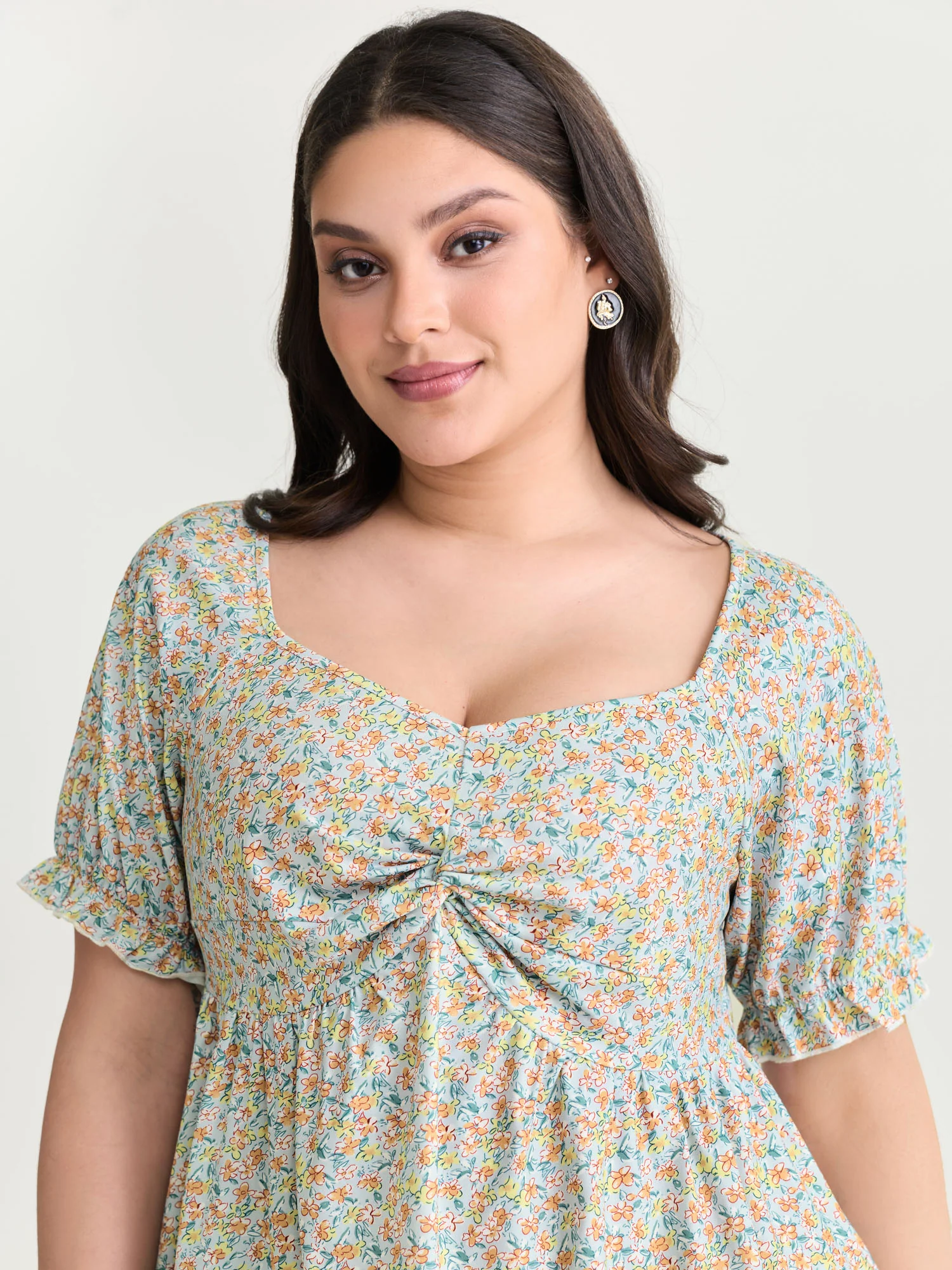 Supersoft Floral Print Knit Top - Image 2