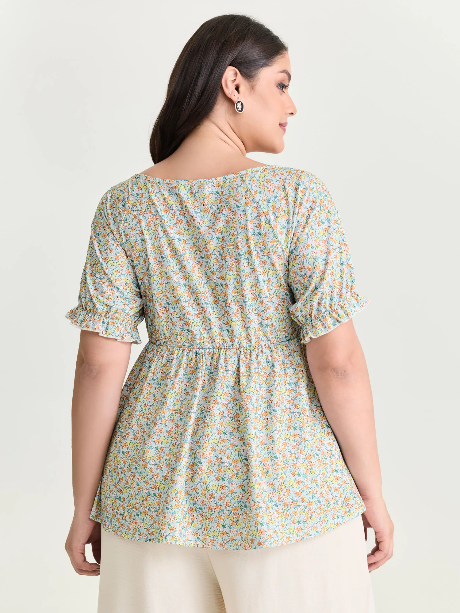 Supersoft Floral Print Knit Top - Image 4