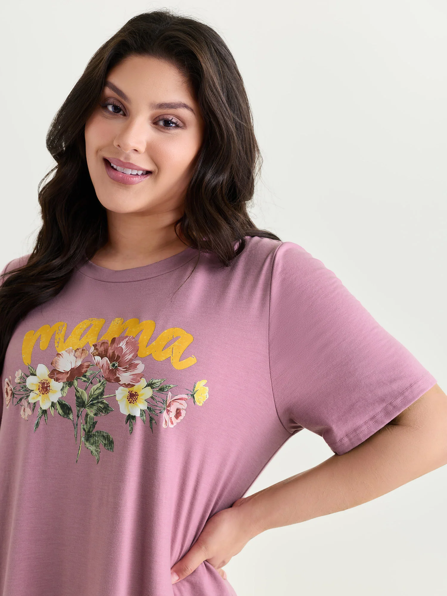 Supersoft Floral Print Lounge Dress - Image 2