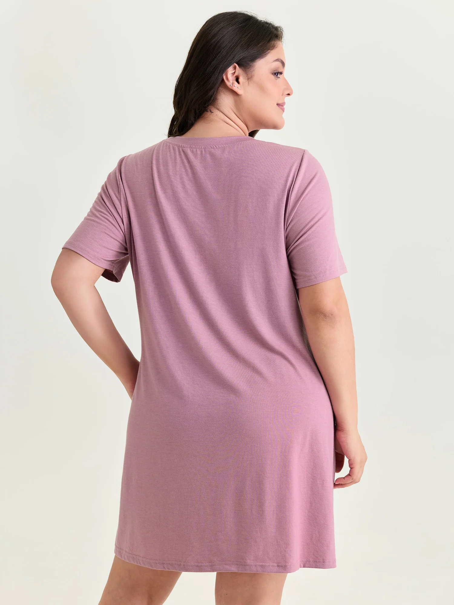 Supersoft Floral Print Lounge Dress - Image 5