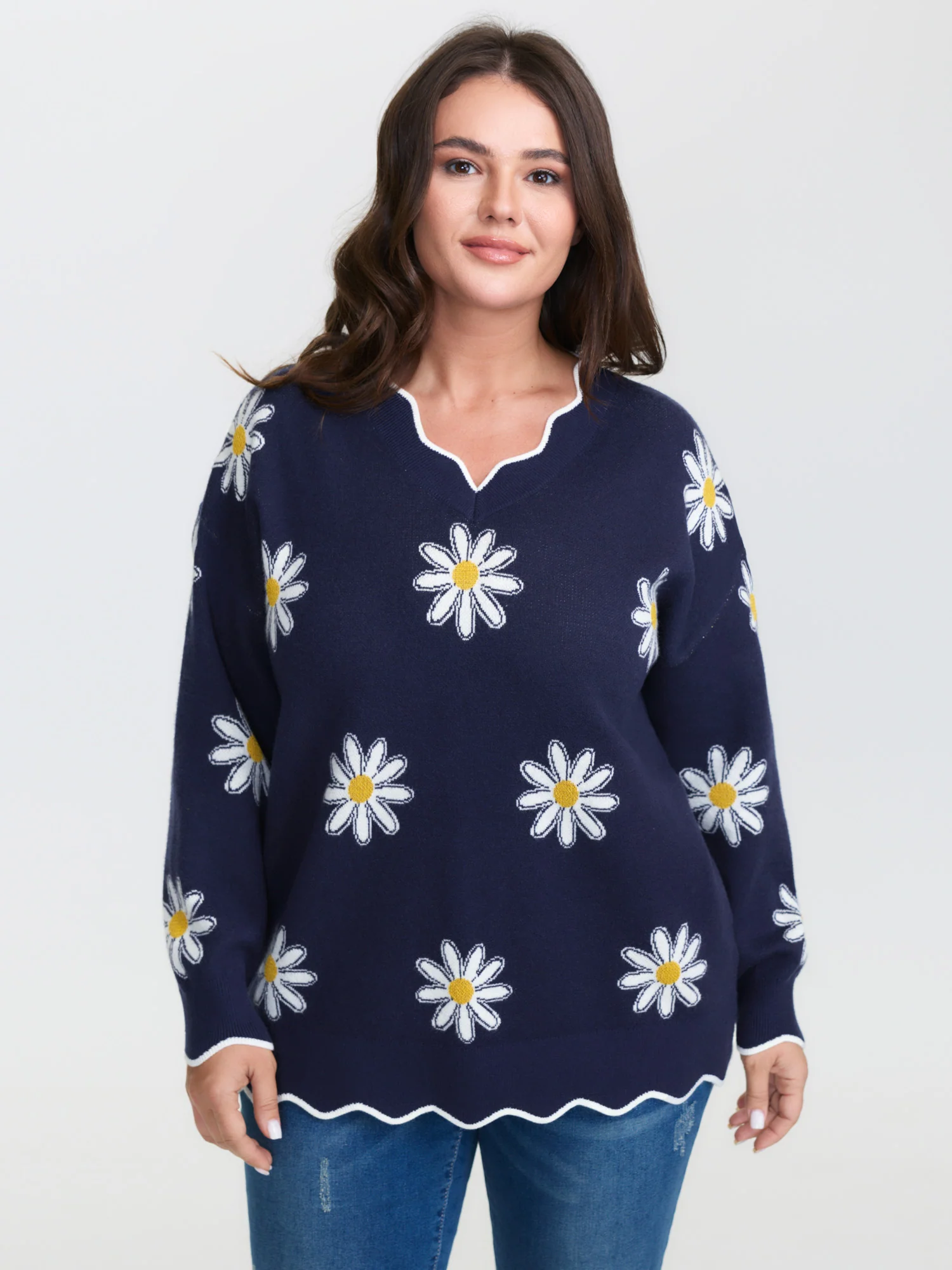 Supersoft Floral Print Stretchy Pullover - Image 2