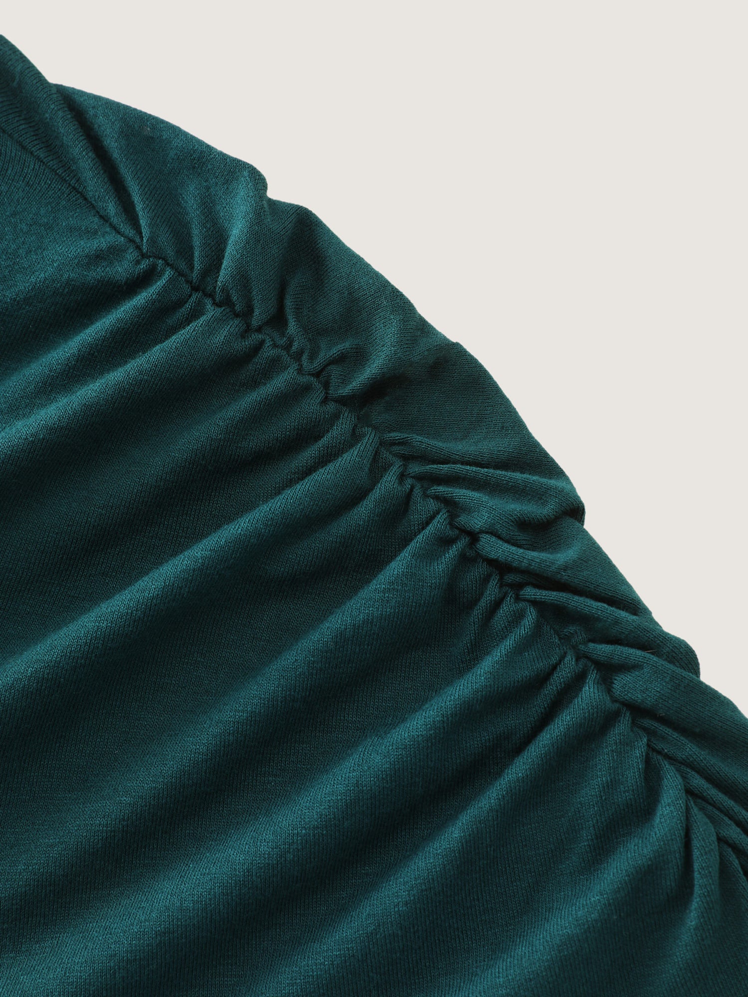 Supersoft Flowy-Fit Pleated Plain T-Shirt - Image 6