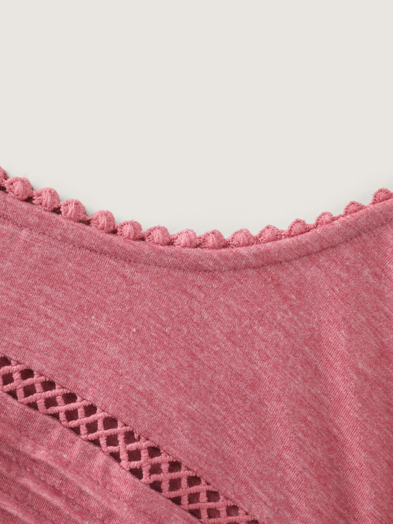 Supersoft Flutter Sleeve Lace Trim Knit Top - Image 6