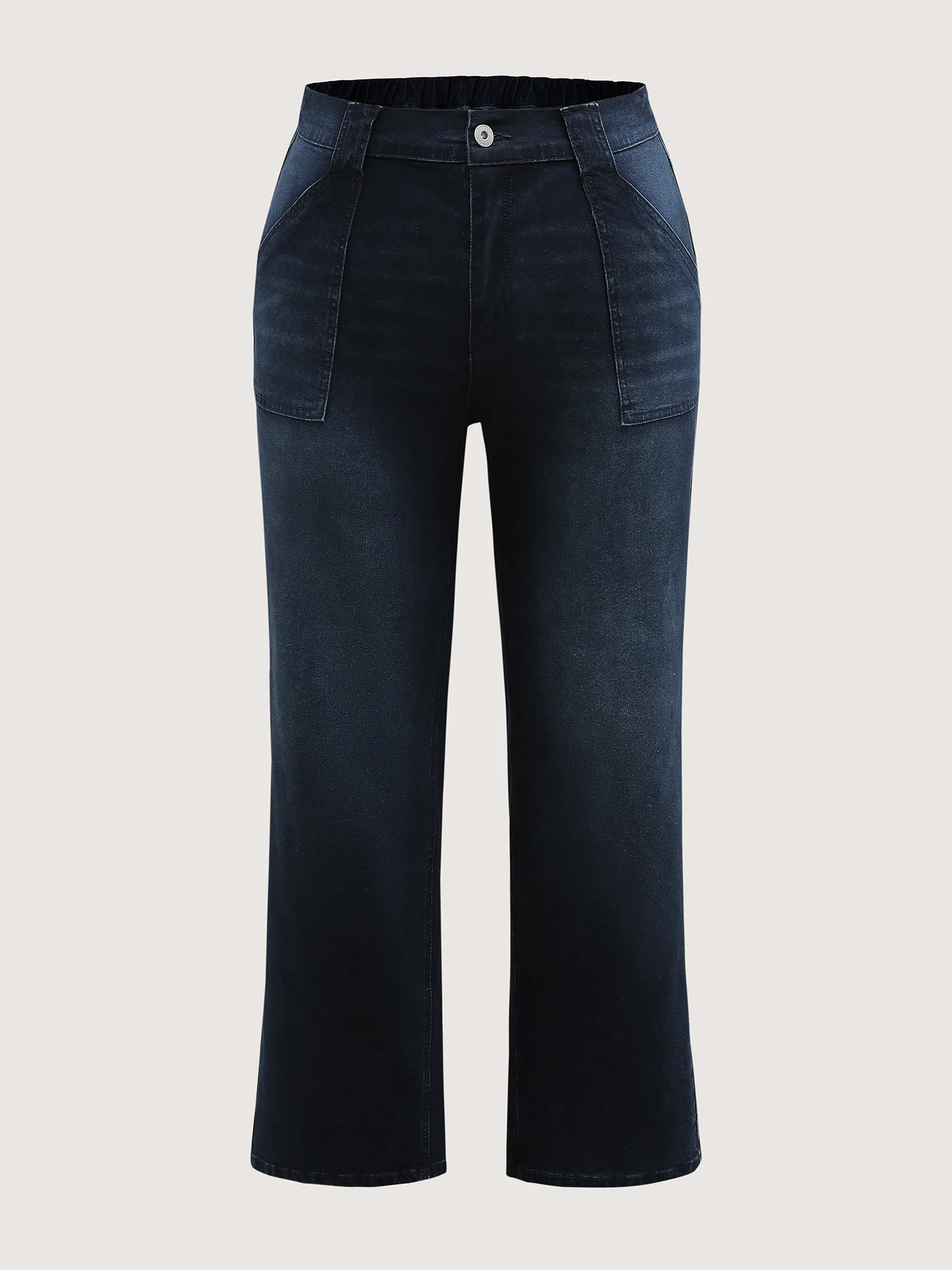 Supersoft Front Pockets Straight-Leg Mid-Rise Jeans - Image 8