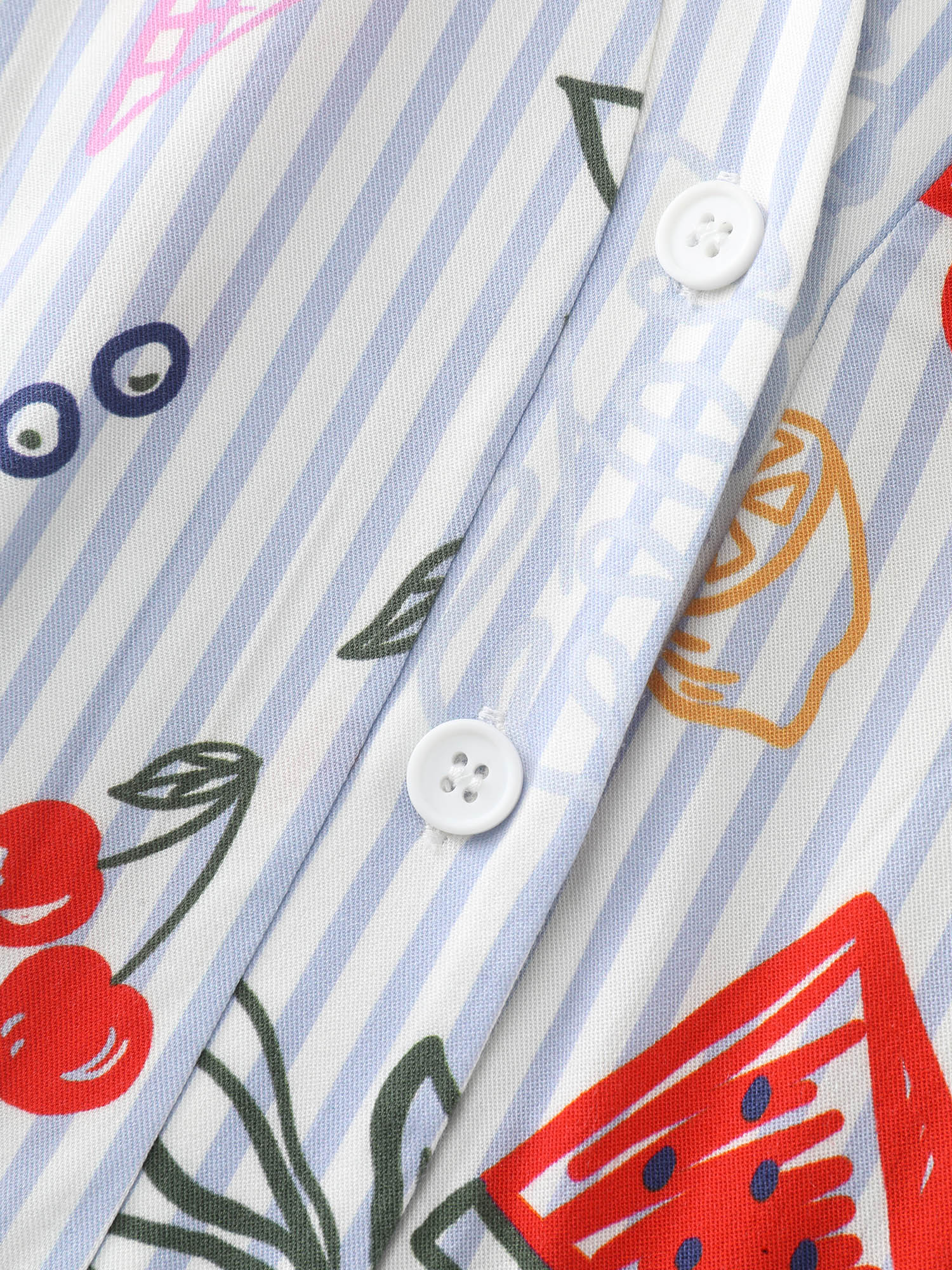 Supersoft Fruity Print Collar Tiered Maxi Dress - Image 6