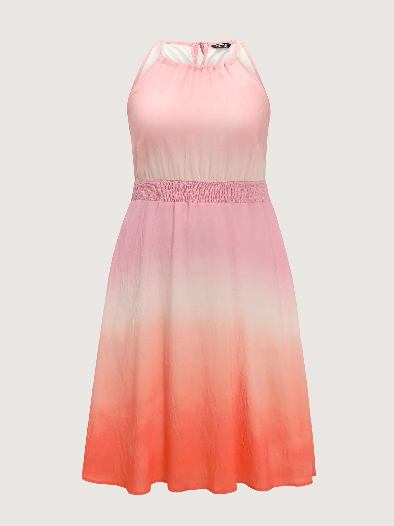 Supersoft Gradient Halter Neck Midi Dress - Image 5