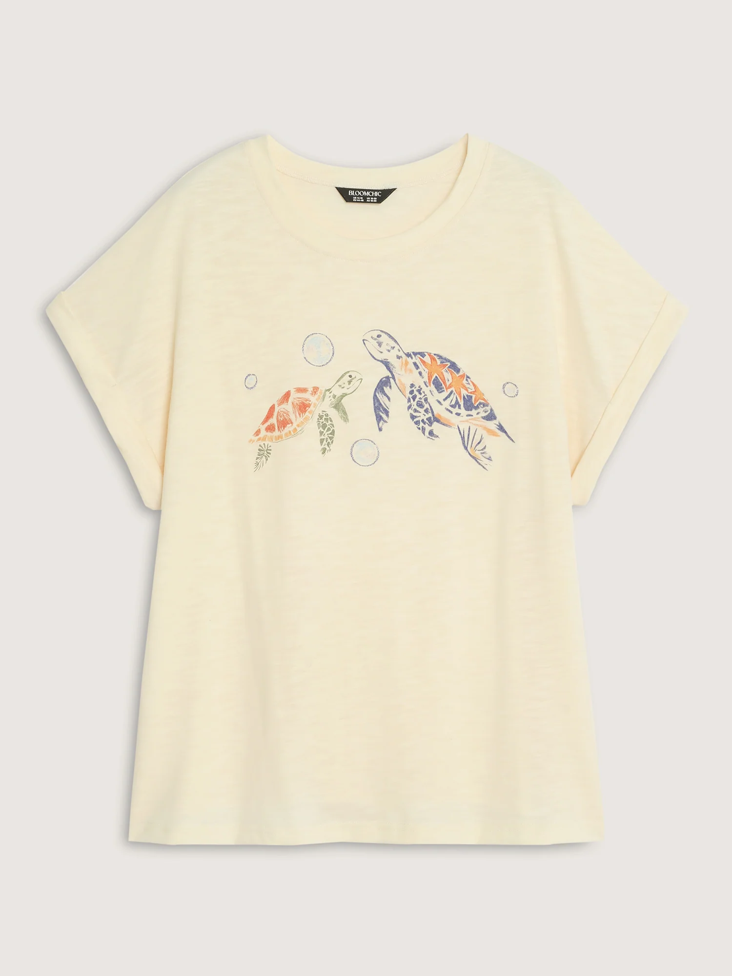Supersoft Happy Turtle Print T-Shirt - Image 7