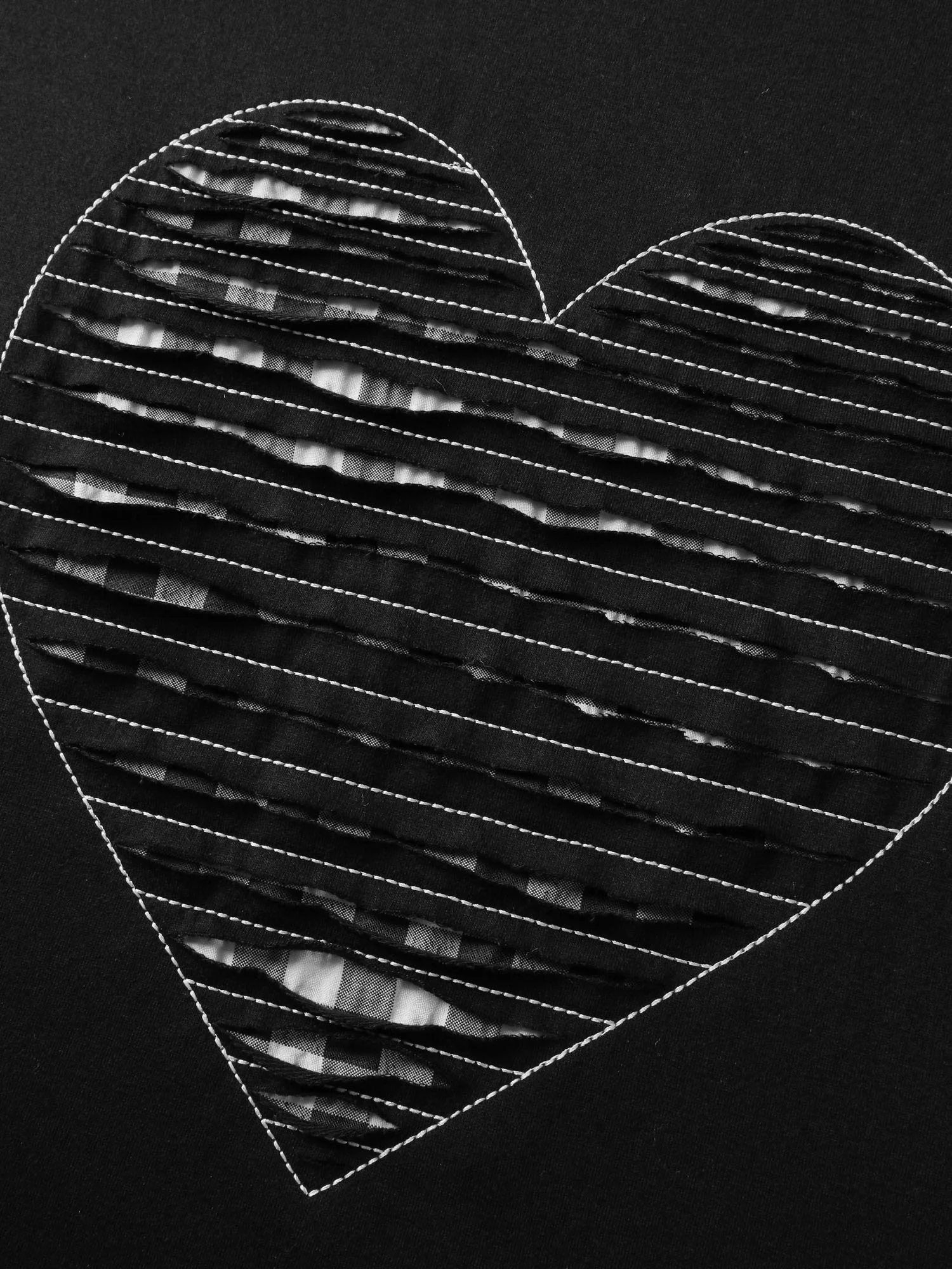 Supersoft Heart Cut-Out Embroidery Sweatshirt - Image 5