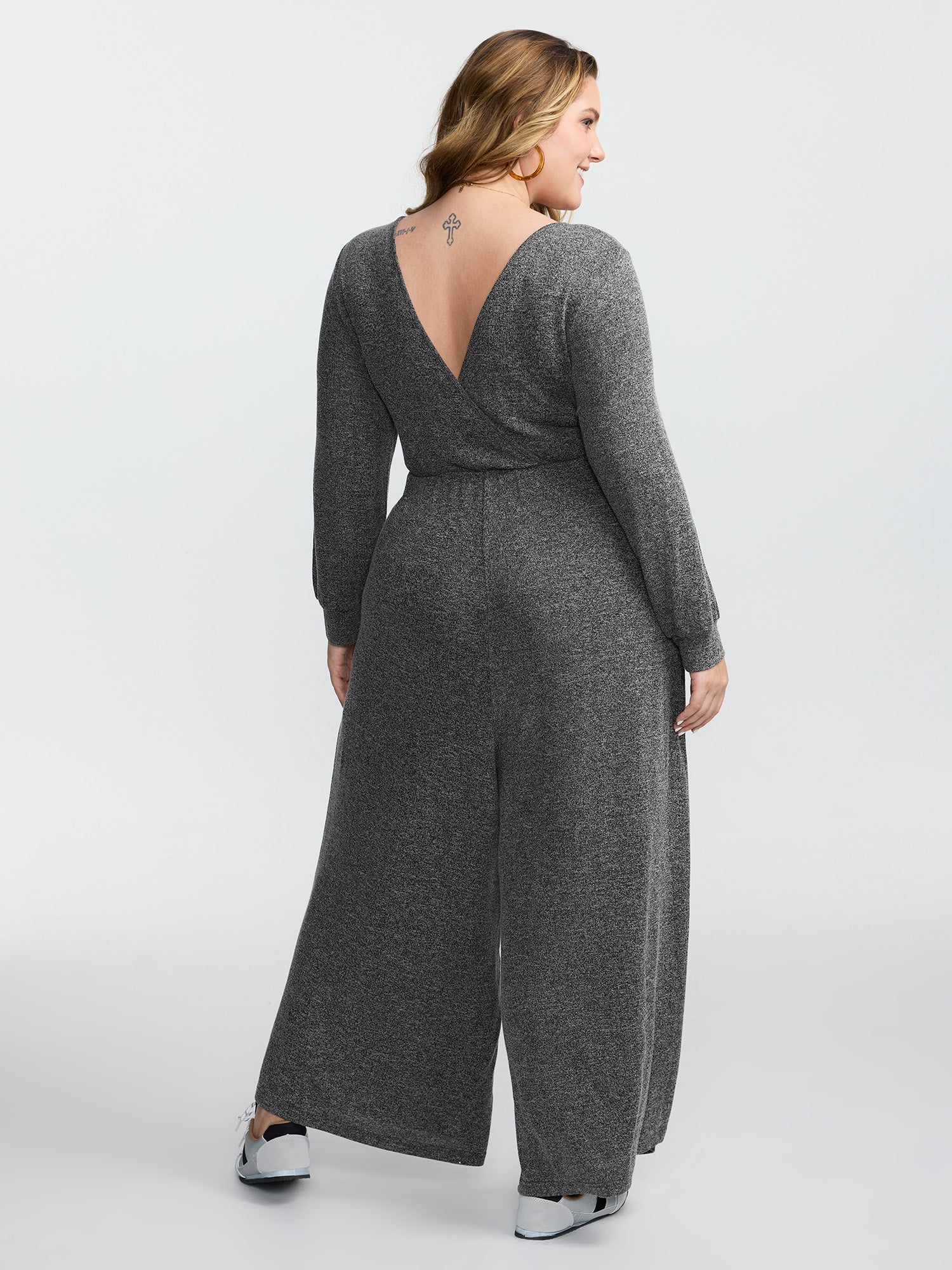 Supersoft Heather Cinched-Waist Jumpsuit - Image 4