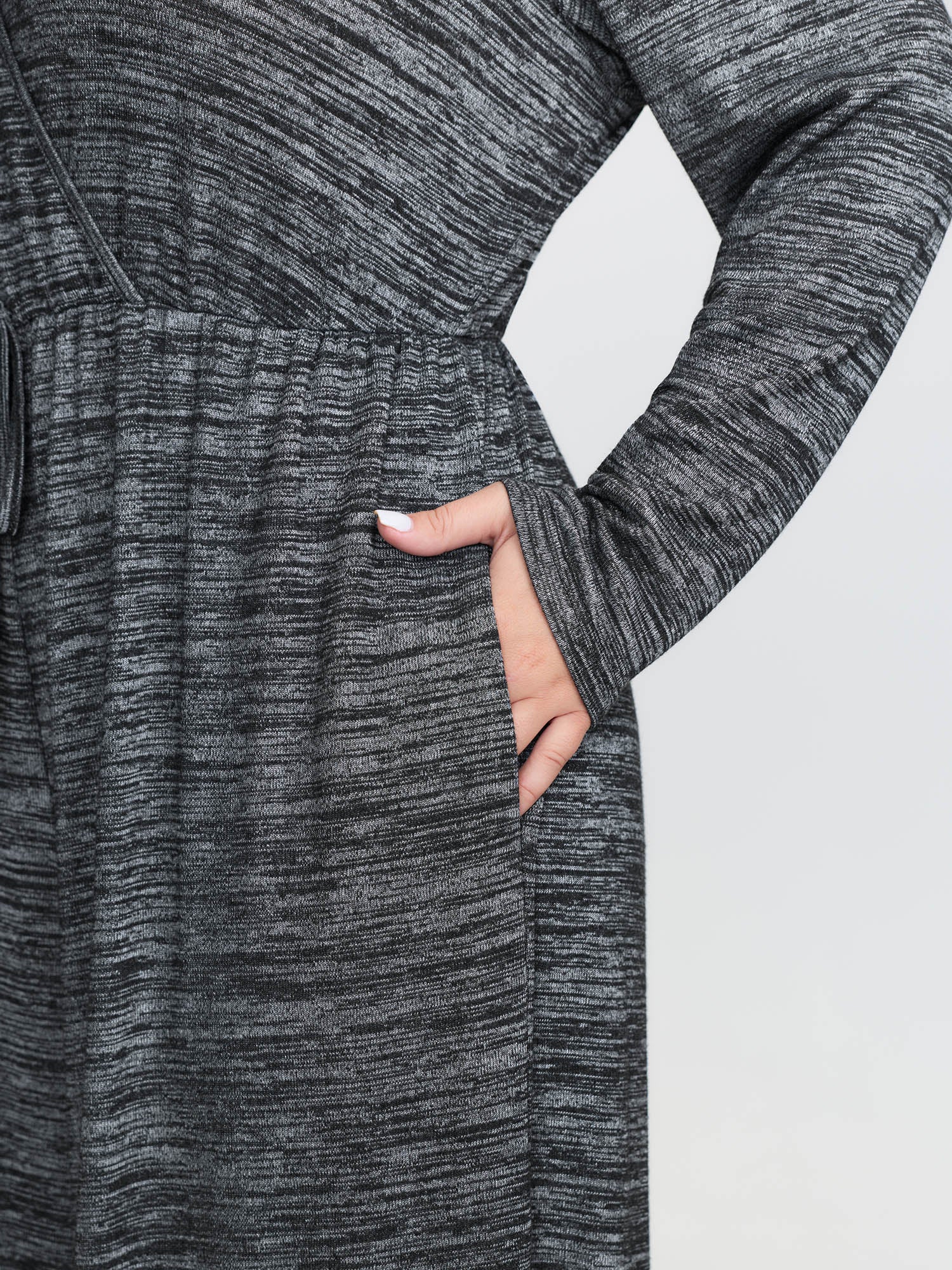 Supersoft Heather Drawstring Comfy Jumpsuit - Image 3