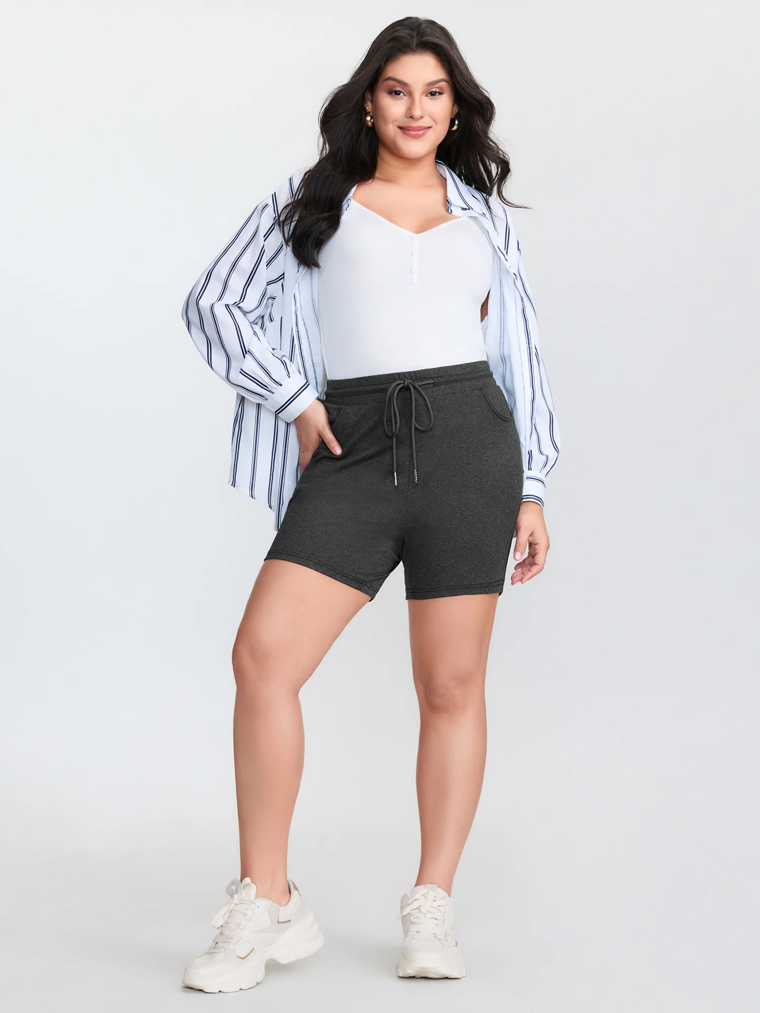 Supersoft Heather Drawstring Waist Shorts