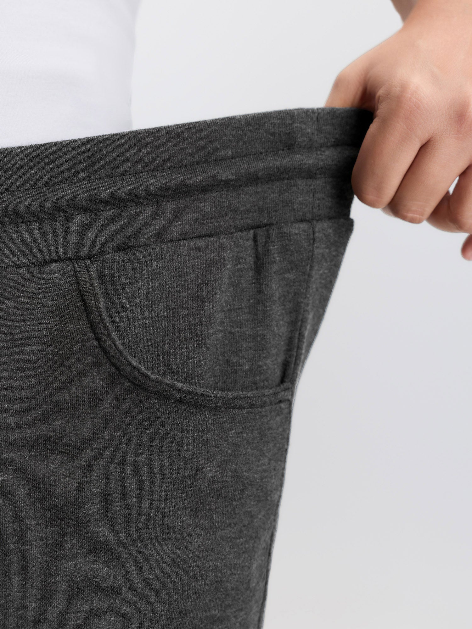Supersoft Heather Drawstring Waist Shorts - Image 5