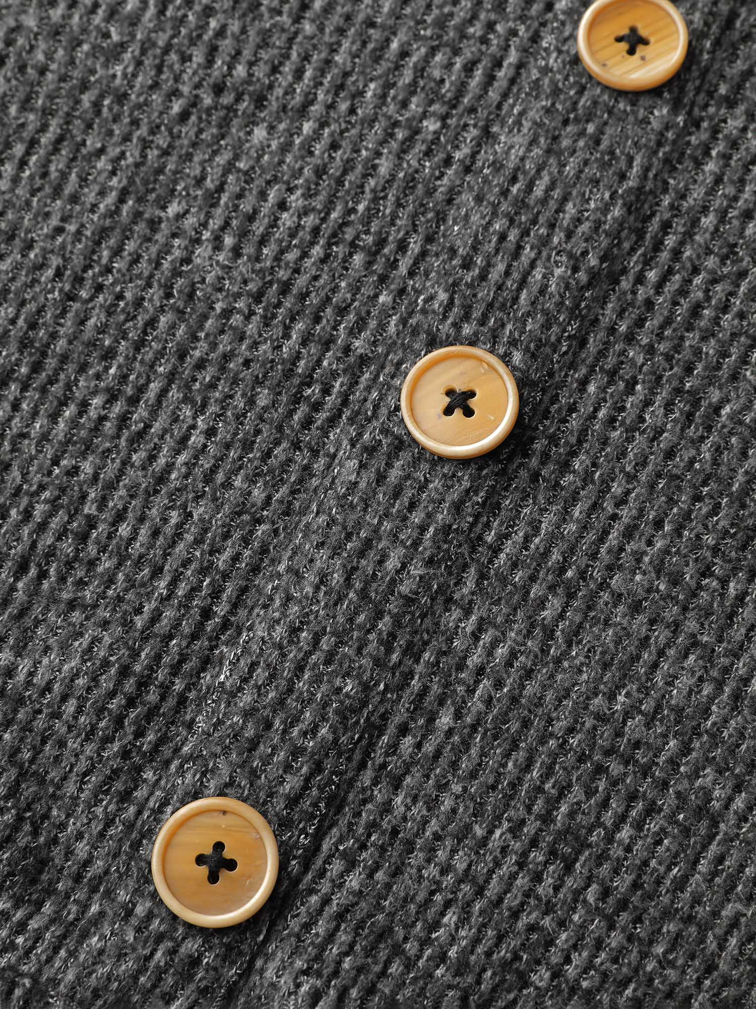 Supersoft Heather Stretchy Button Detail Knit Top - Image 5