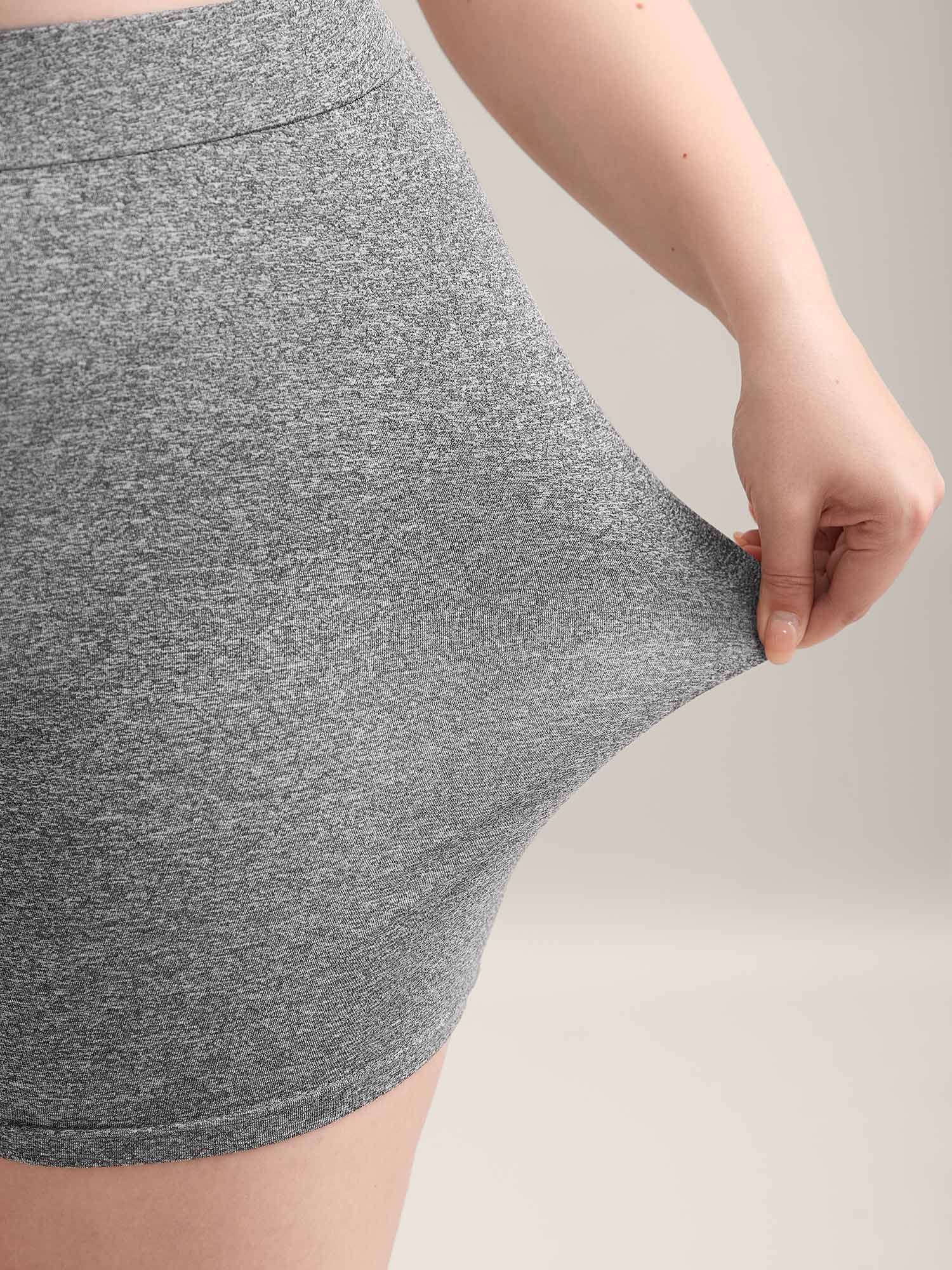 Supersoft Heather Stretchy Skinny-Fit Shorts - Image 2