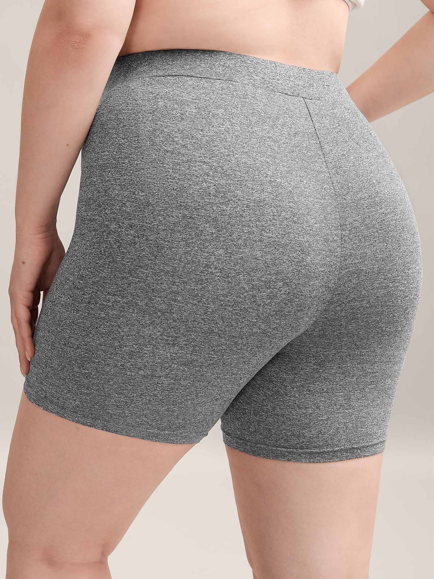 Supersoft Heather Stretchy Skinny-Fit Shorts - Image 4