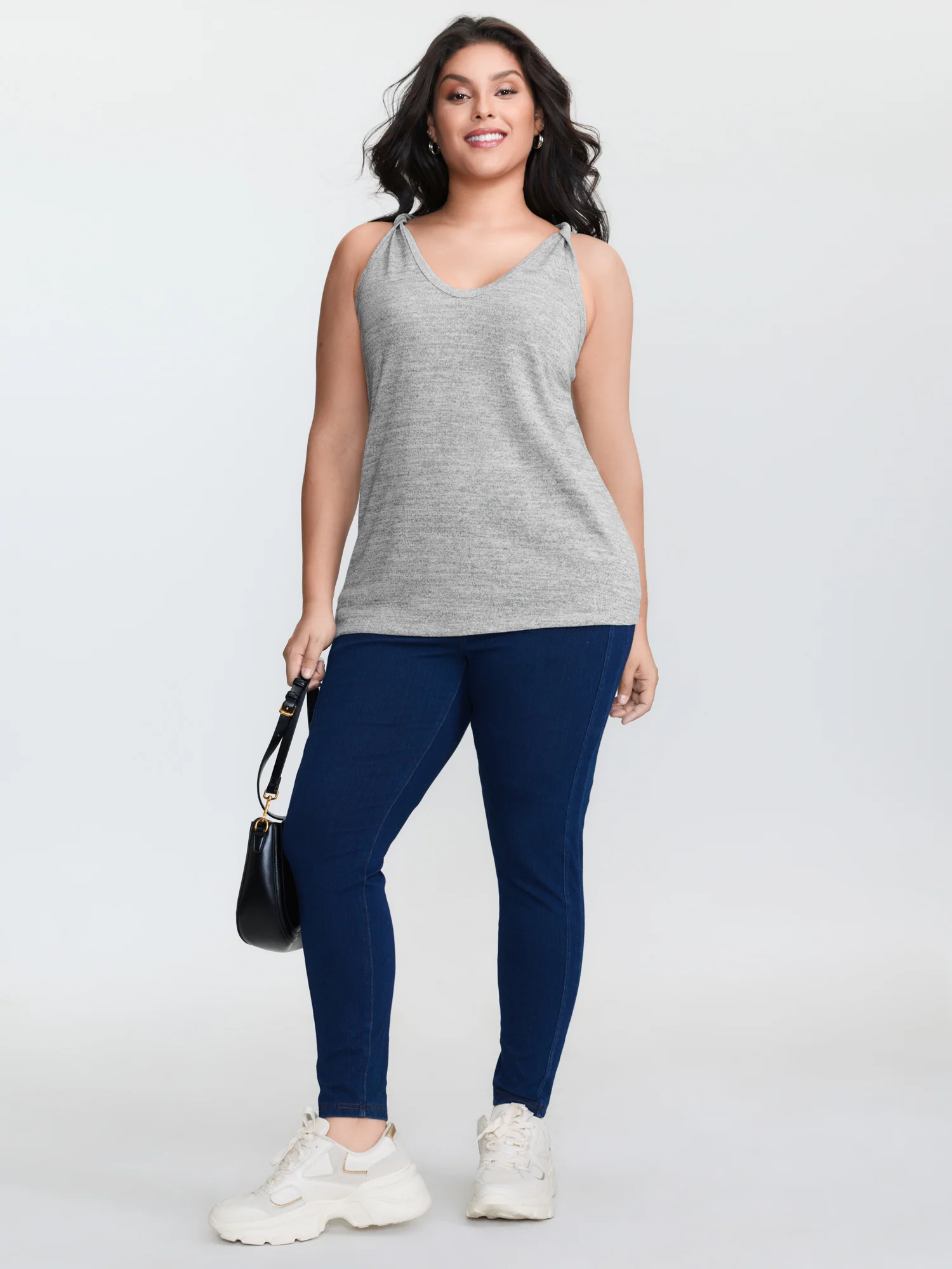 Supersoft Heather V-Neck Relaxed-Fit Tank Top - Image 3