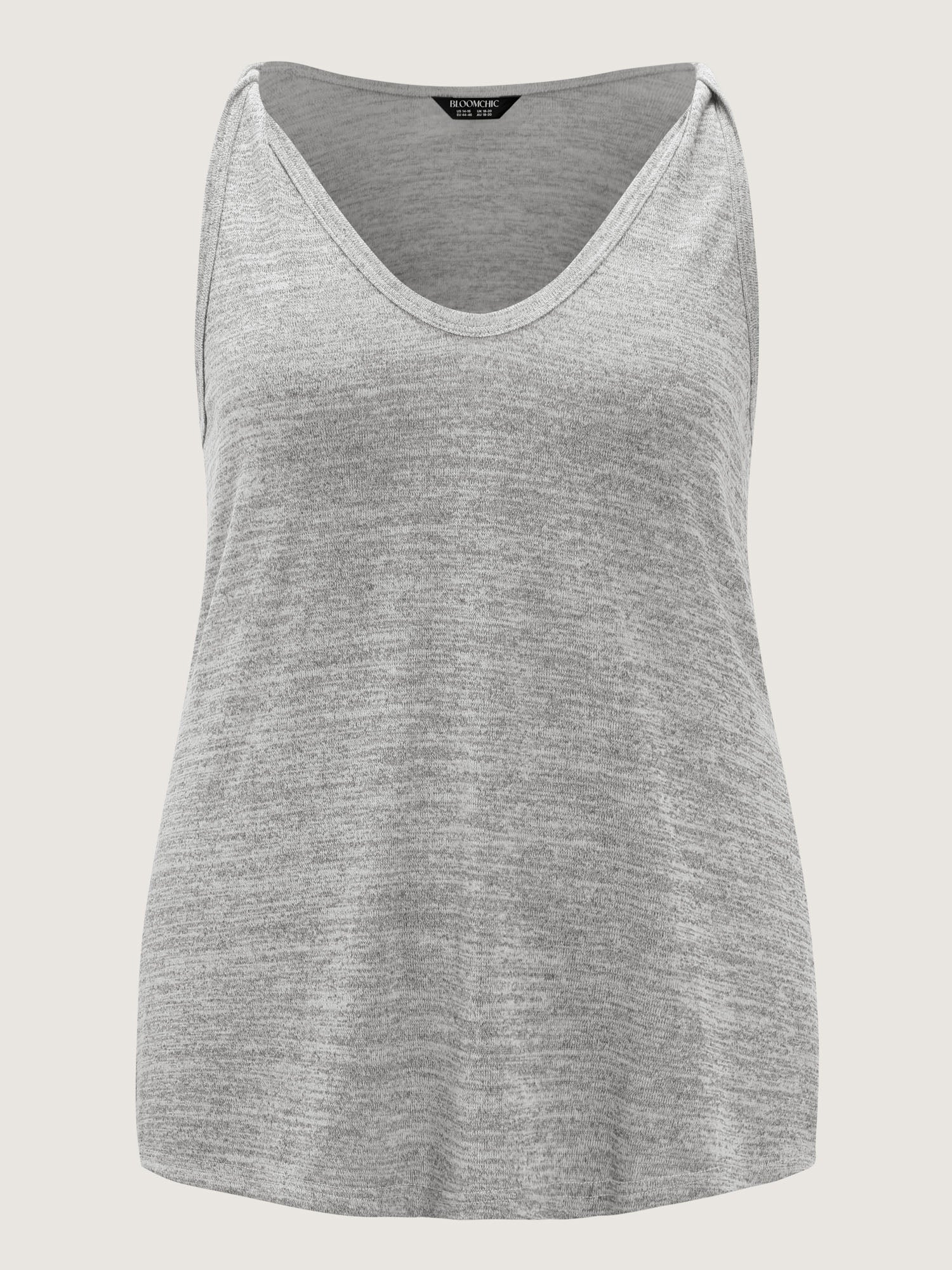 Supersoft Heather V-Neck Relaxed-Fit Tank Top - Image 6