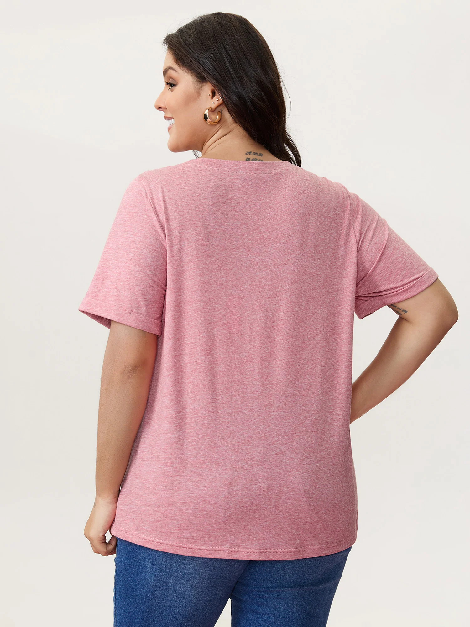Supersoft Heather Valentine's Day Print T-Shirt - Image 4