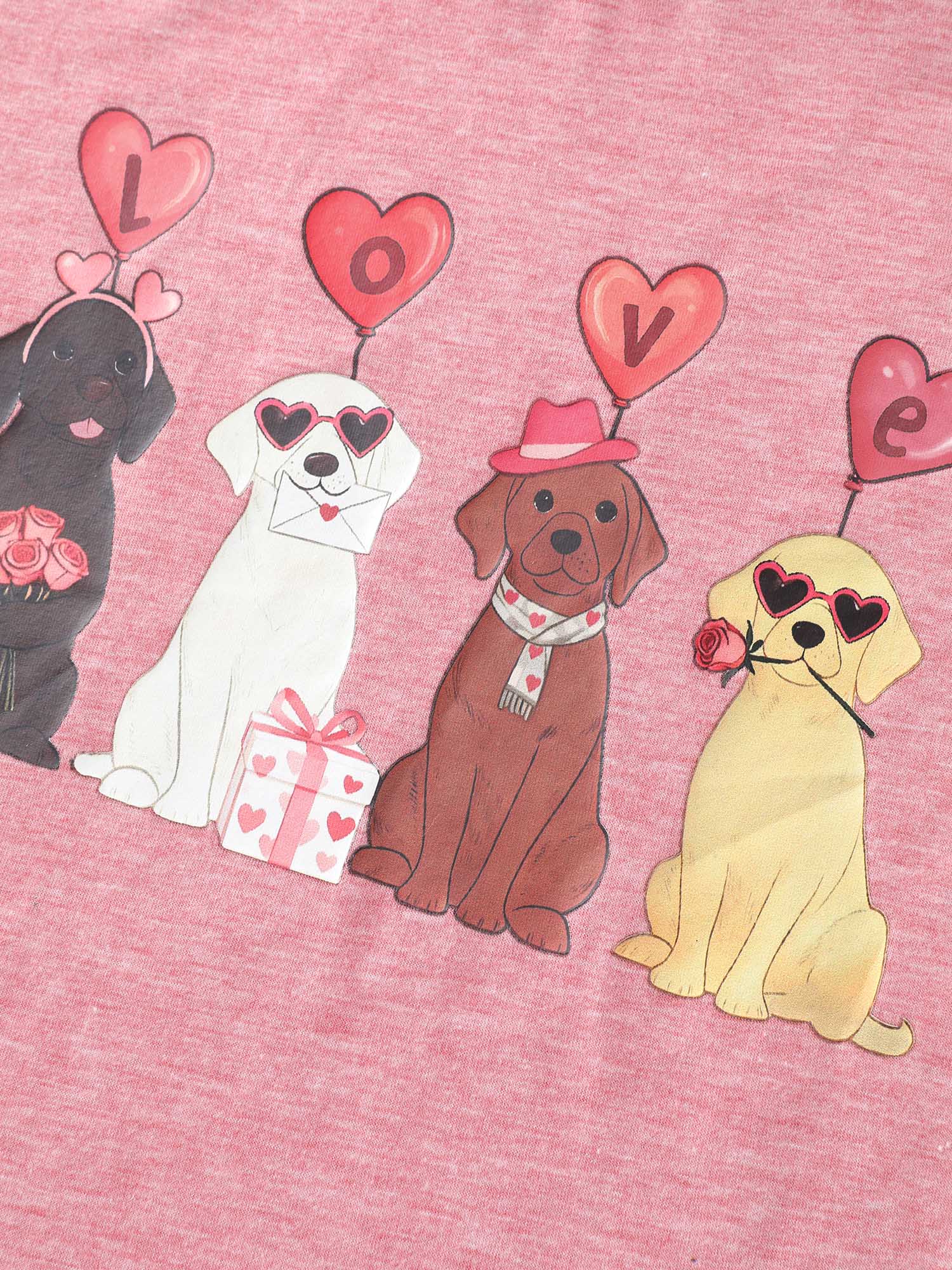 Supersoft Heather Valentine's Day Print T-Shirt - Image 5