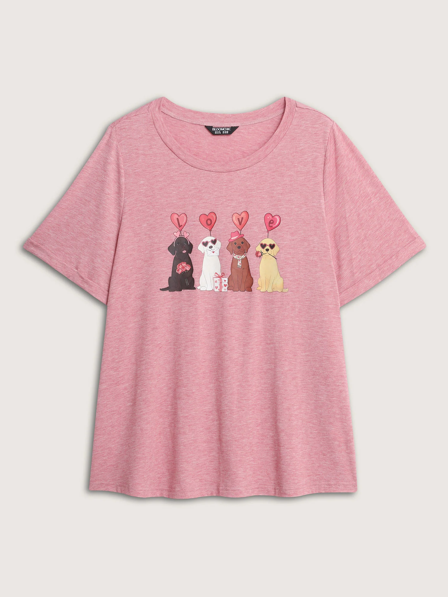 Supersoft Heather Valentine's Day Print T-Shirt - Image 7