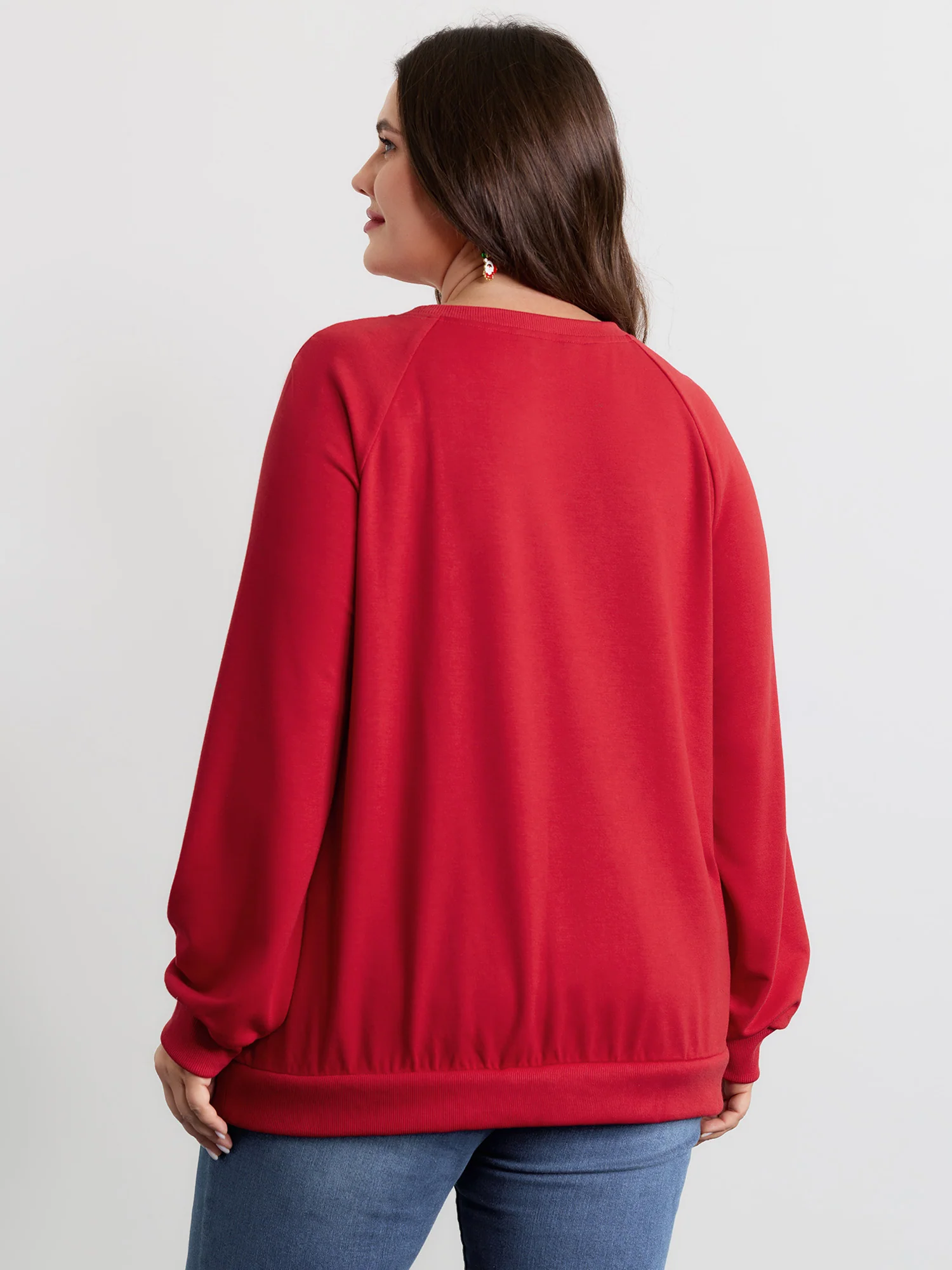 Supersoft Ho Ho Holiday Embroidered Sweatshirt - Image 5
