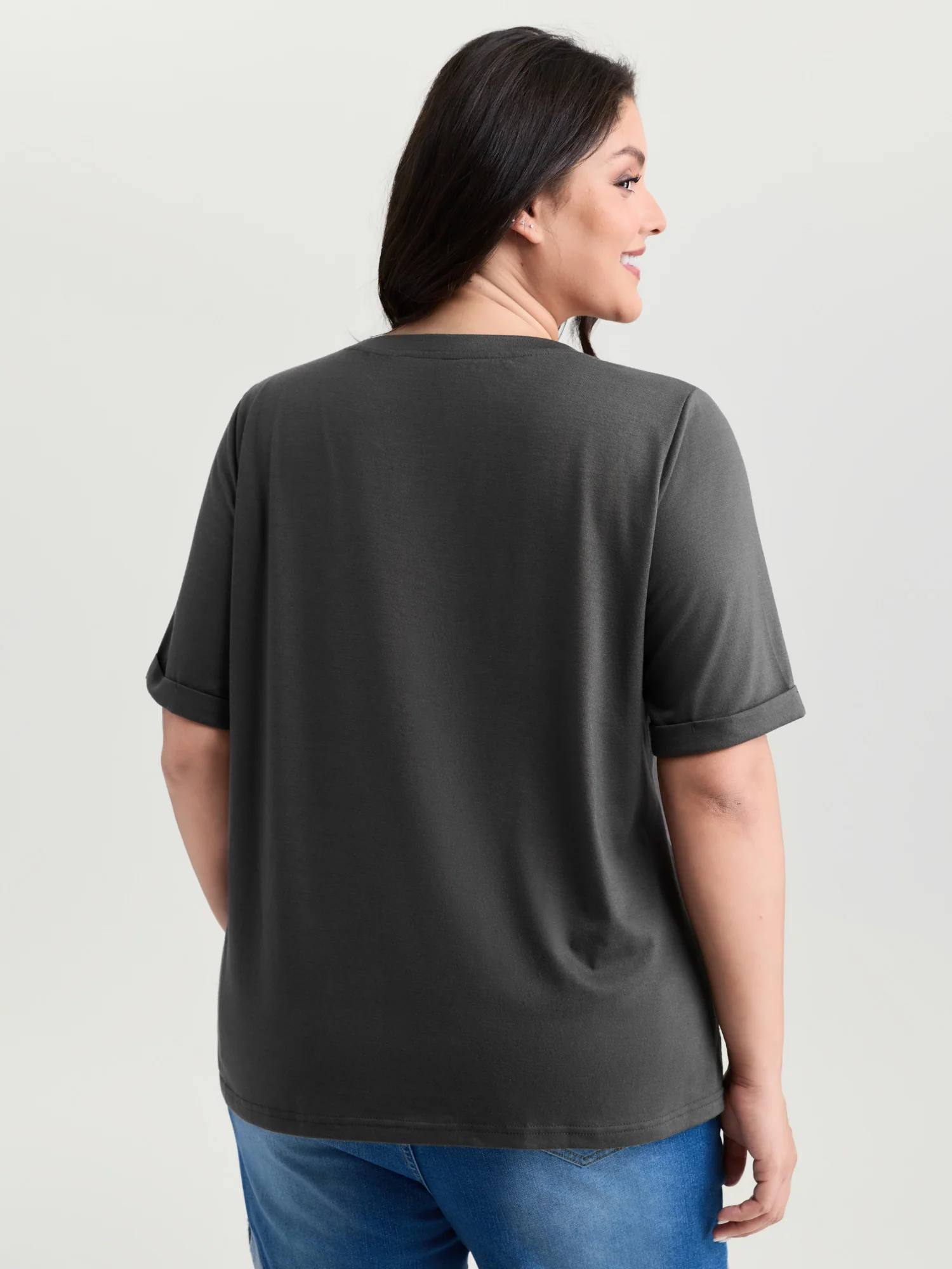 Supersoft Hot Fix Rhinestone T-Shirt - Image 4