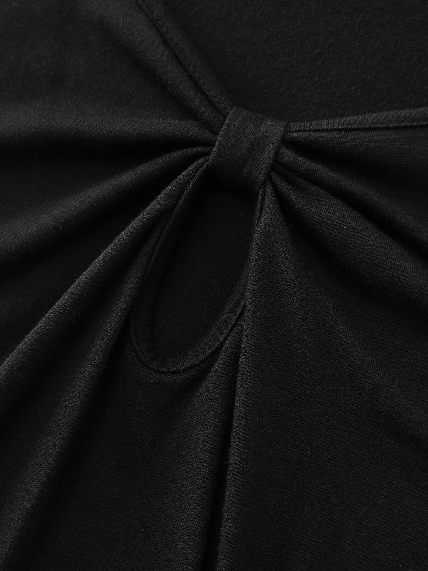Supersoft Keyhole Neckline Drawstring T-Shirt - Image 5
