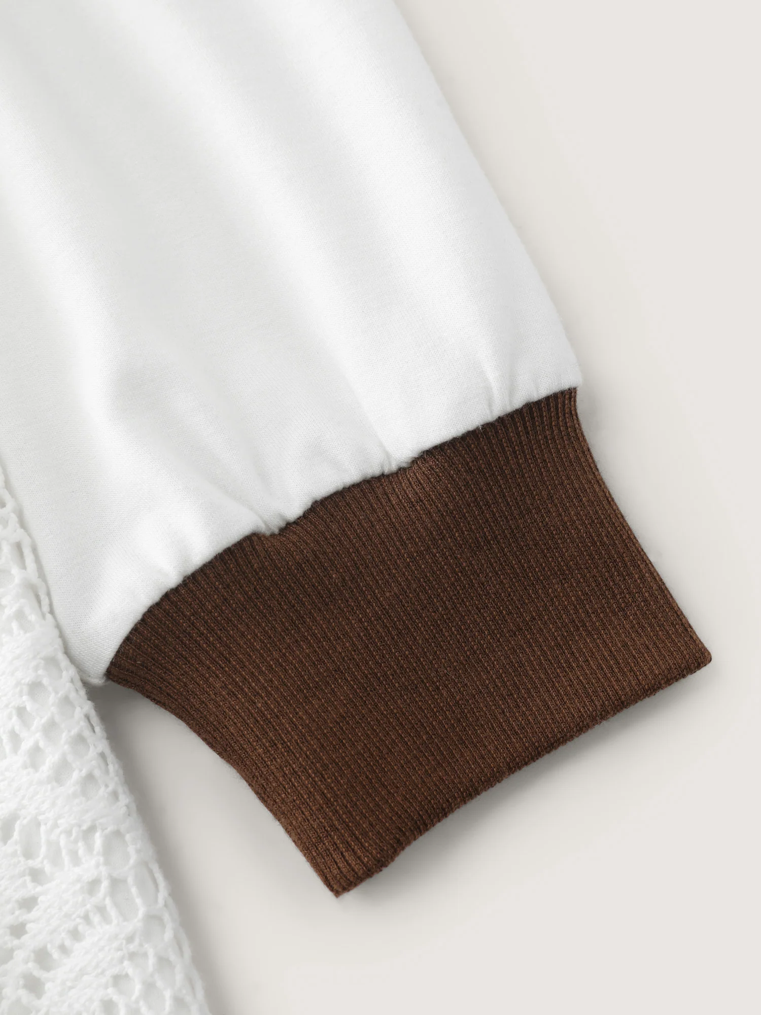 Supersoft Lace Trim Colorblock Hoodie - Image 6