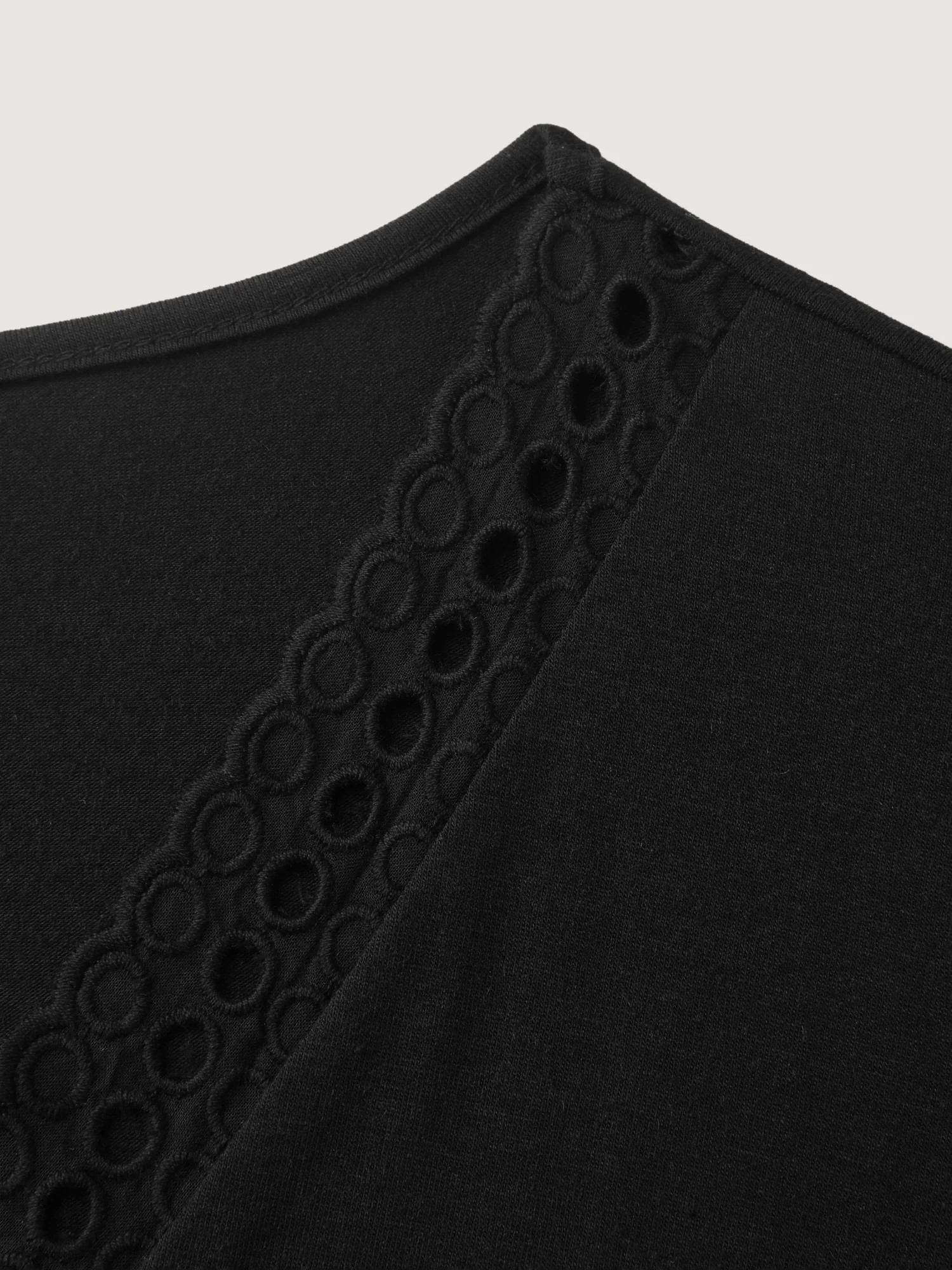 Supersoft Lace Trim Layered Sleeve T-Shirt - Image 5