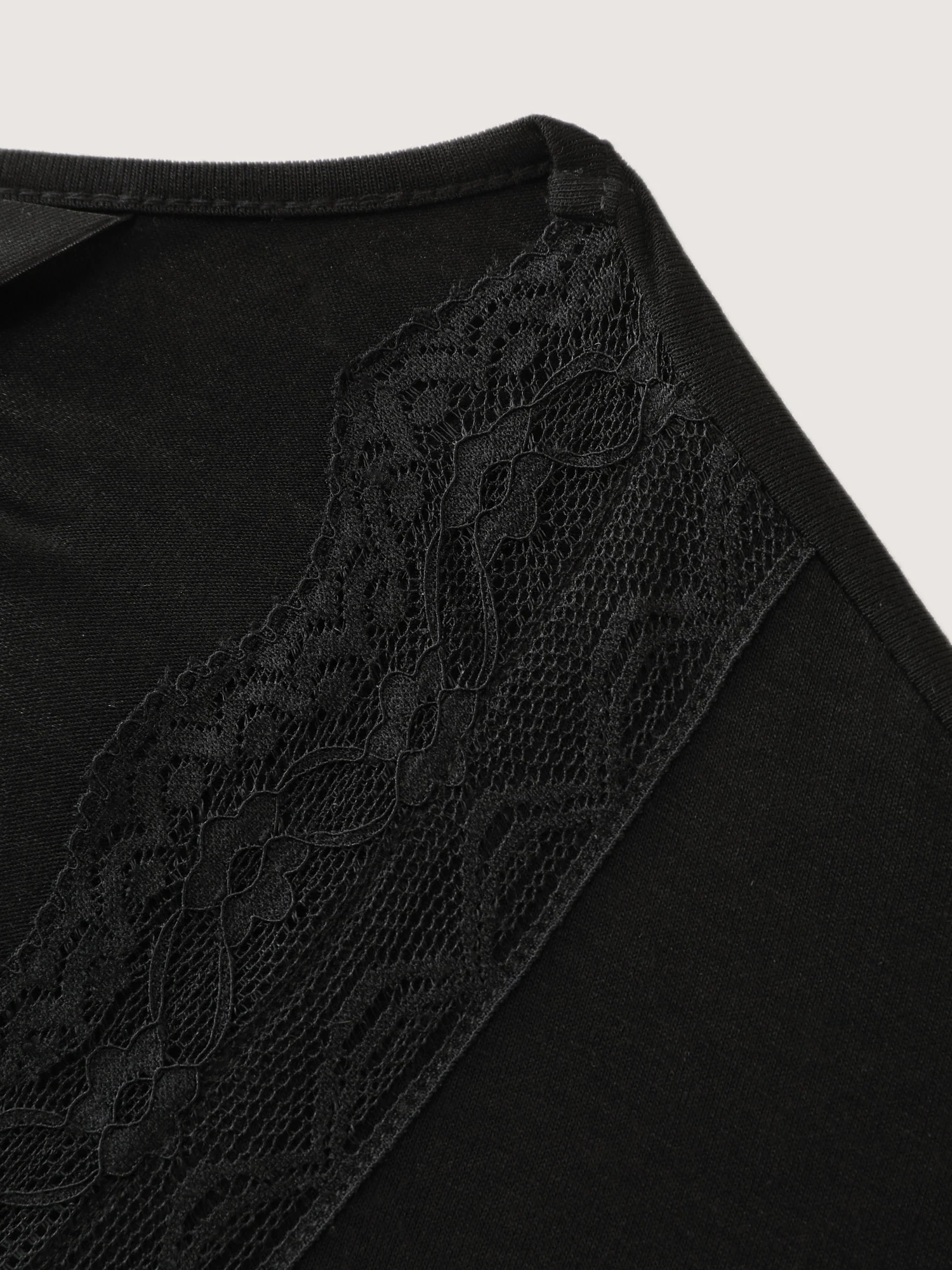 Supersoft Lace Trim Neckline Lounge Romper - Image 7