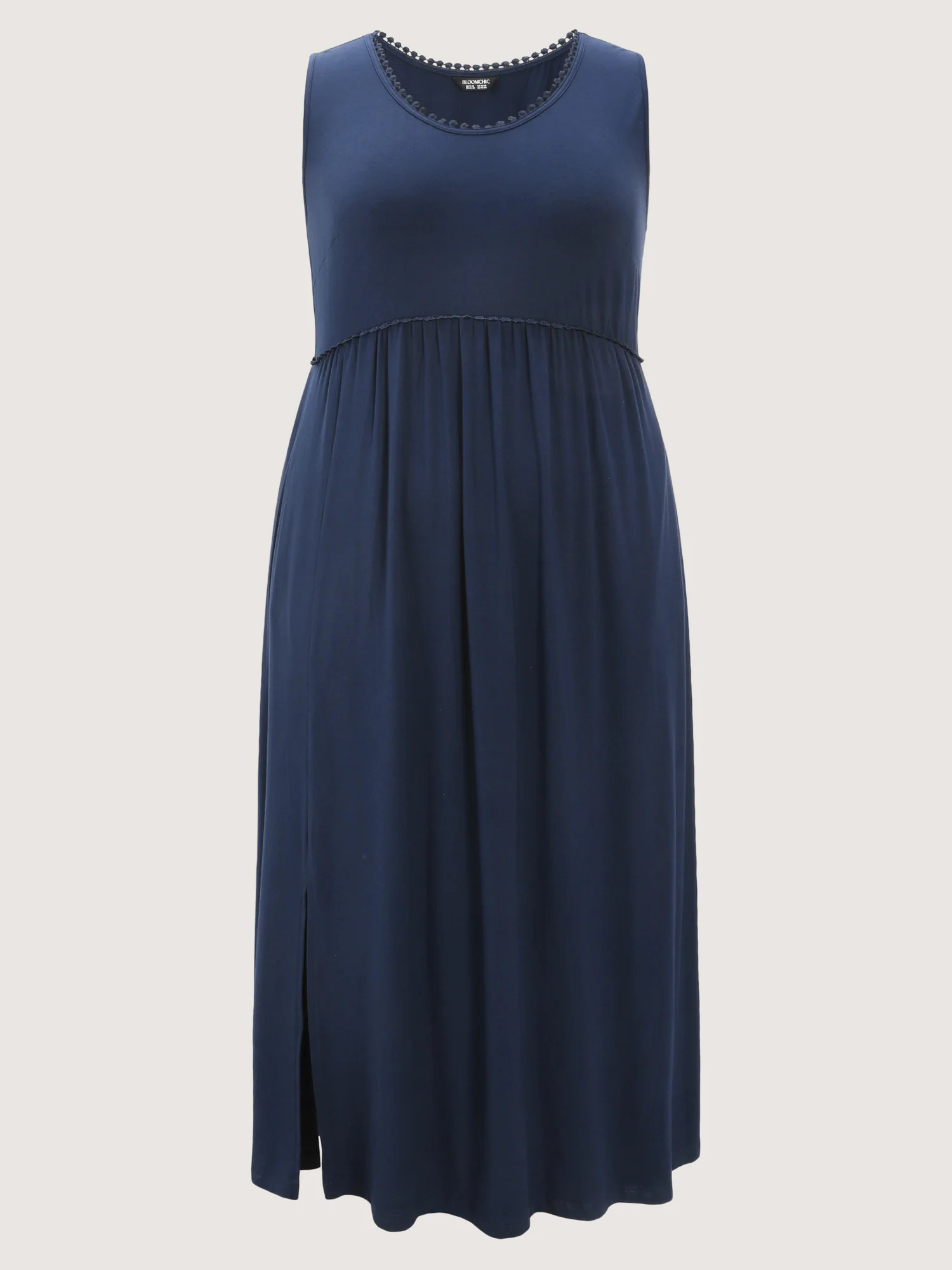 Supersoft Lace Trim Sleeveless Midi Dress - Image 7