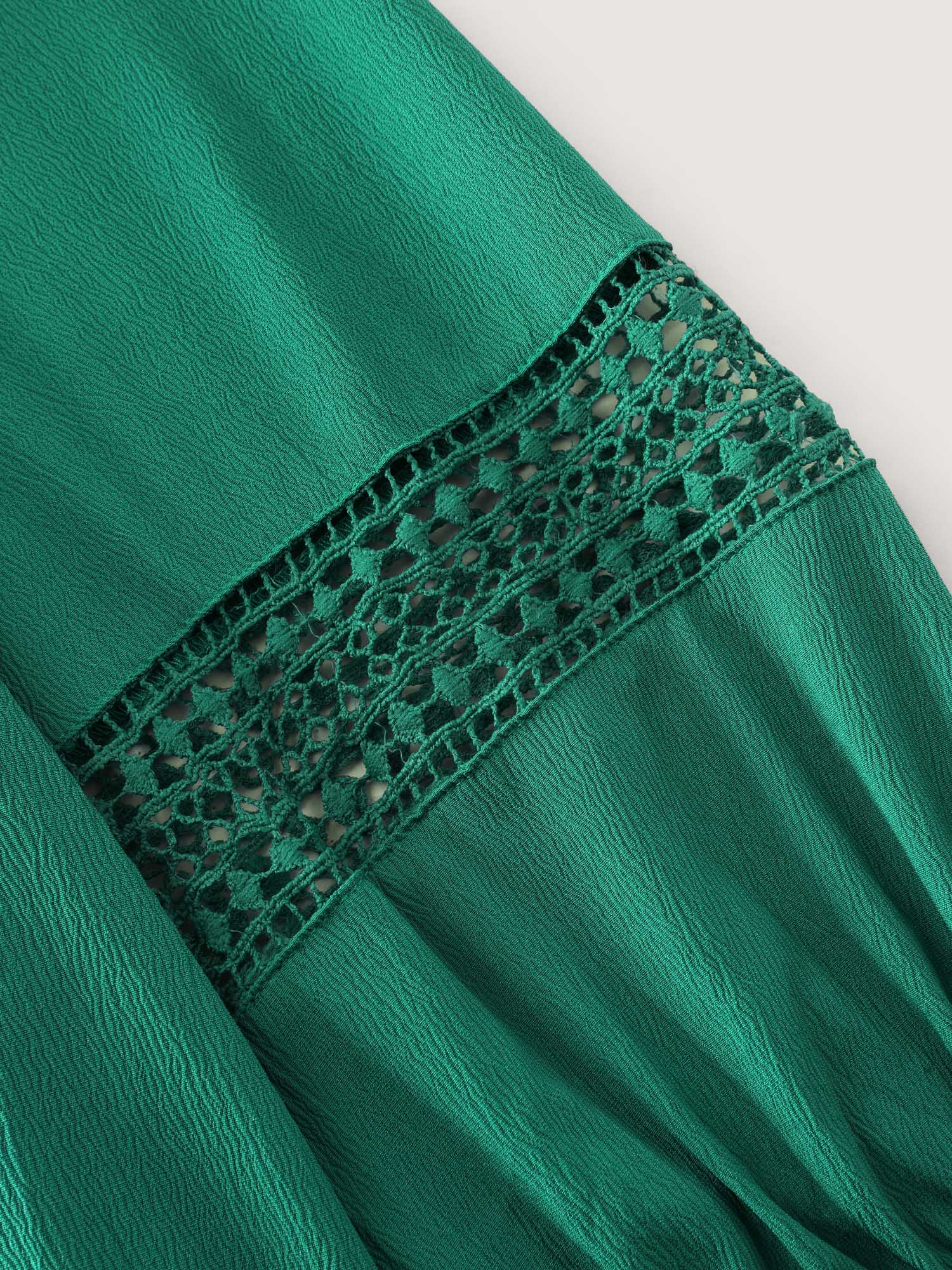 Supersoft Lace Trim Tiered Maxi Dress - Image 5