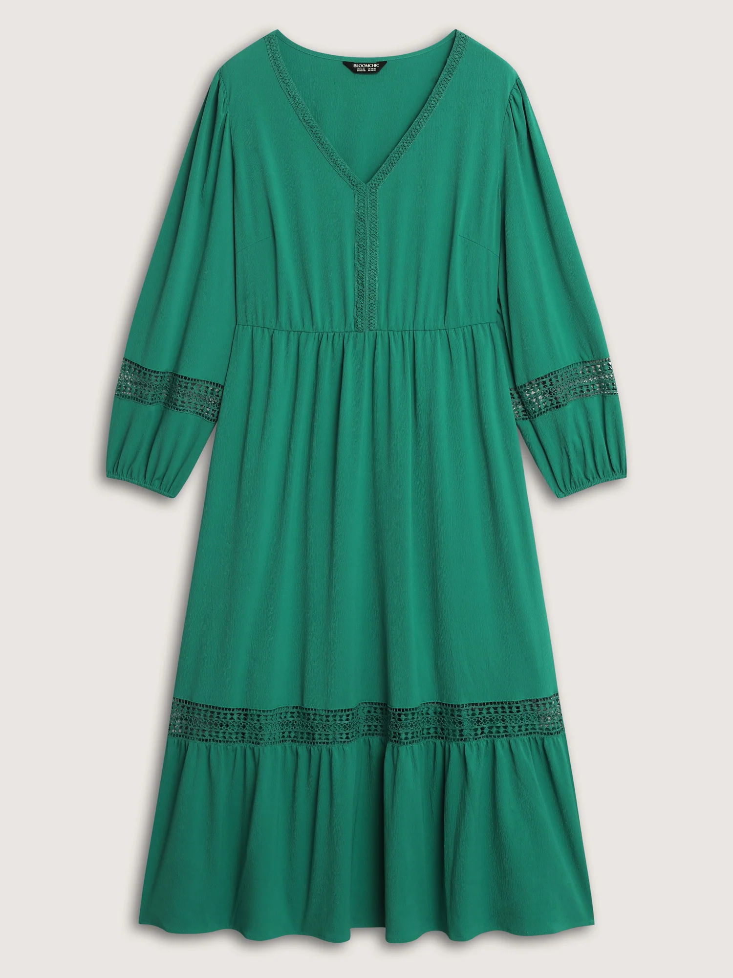 Supersoft Lace Trim Tiered Maxi Dress - Image 7