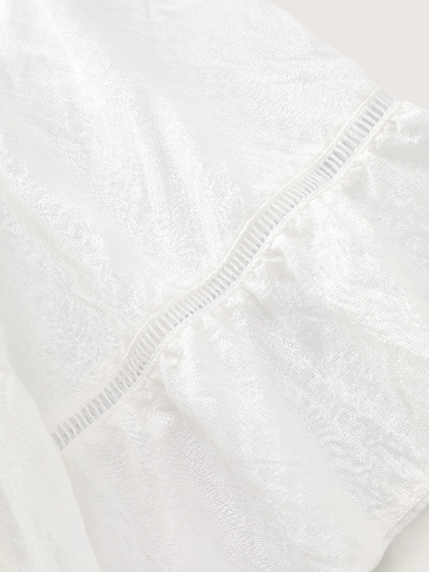 Supersoft Lace Trim Tiered Plain Open-Front Shirt - Image 6