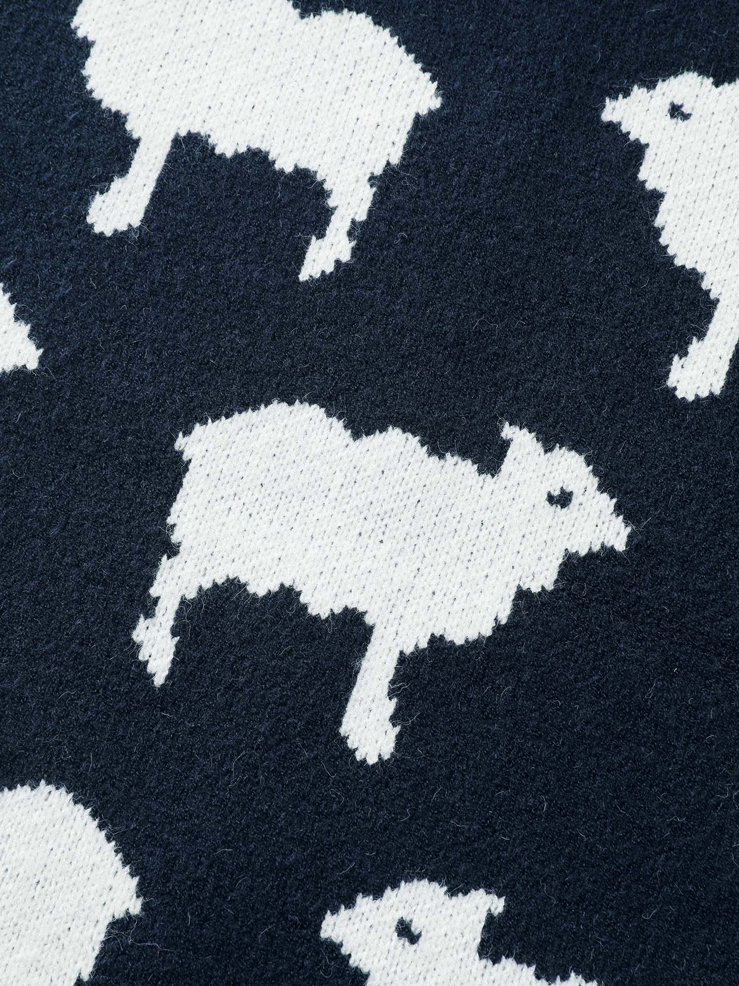 Supersoft Lamb Everywhere Pattern Jacquard Pullover - Image 5
