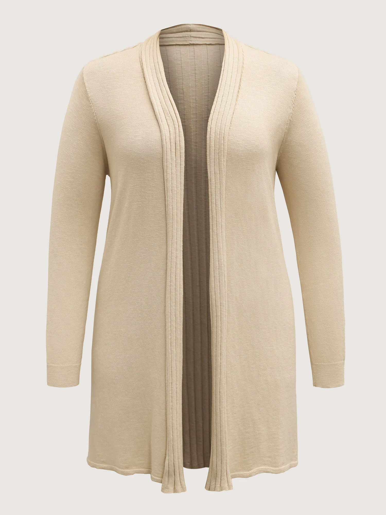 Supersoft Lapel Collar Textured Knit Cardigan - Image 7