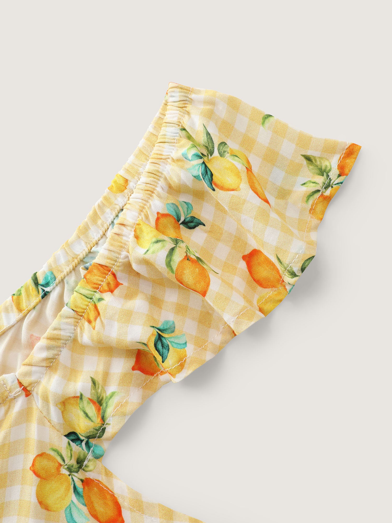 Supersoft Lemon Print Ruffled Sleeve Tank Top - Image 5
