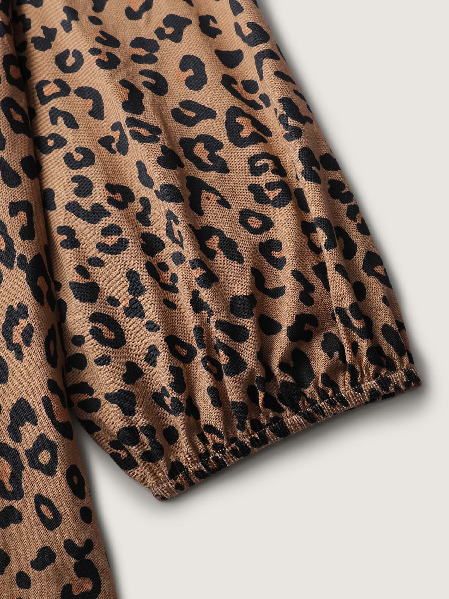 Supersoft Leopard Print Knots Mini Dress - Image 7