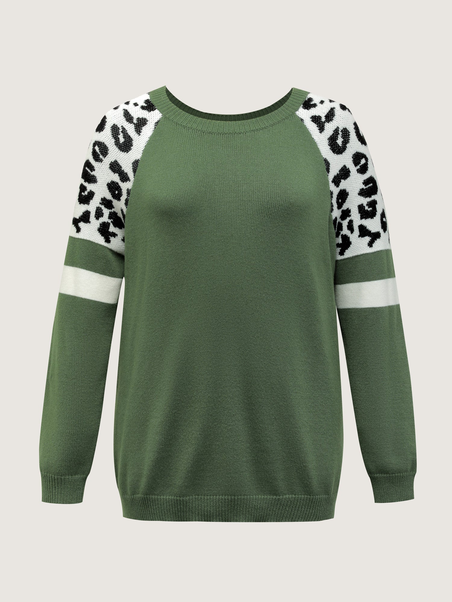 Supersoft Leopard Print Raglan Sleeve Pullover - Image 7
