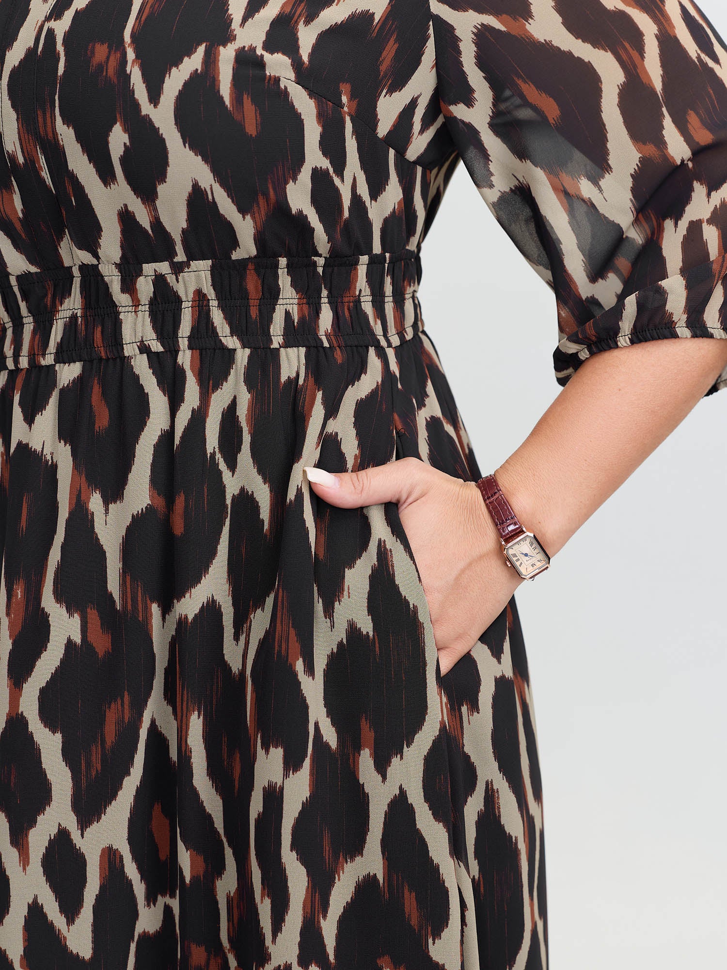 Supersoft Leopard Print Tiered Maxi Dress - Image 3