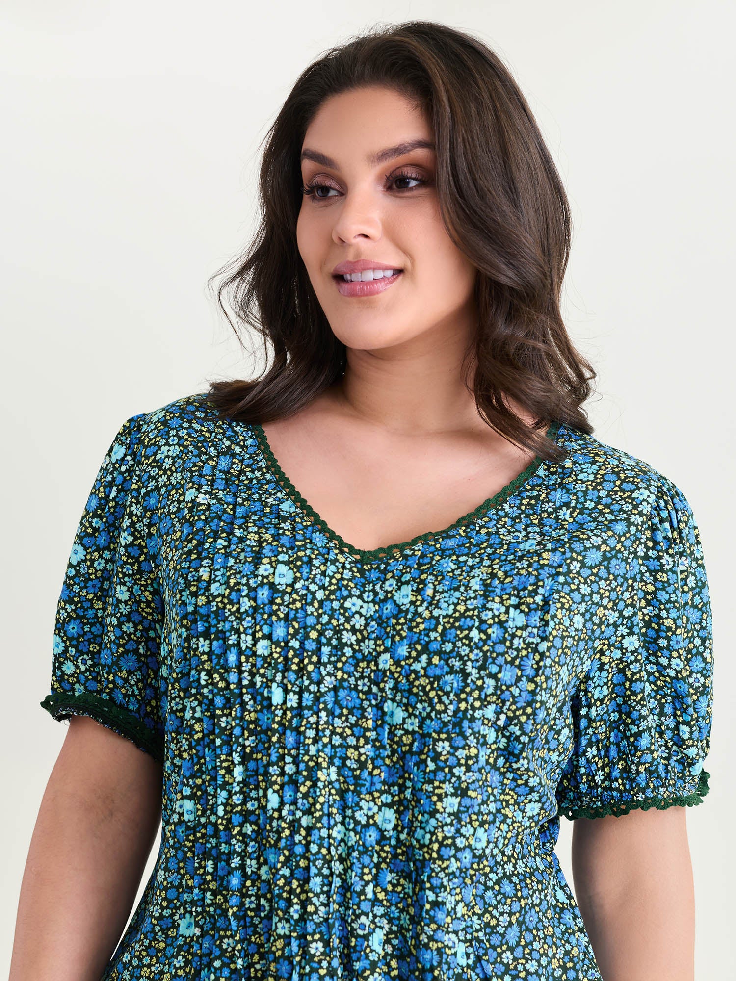 Supersoft Micro Floral Print Blouse - Image 2