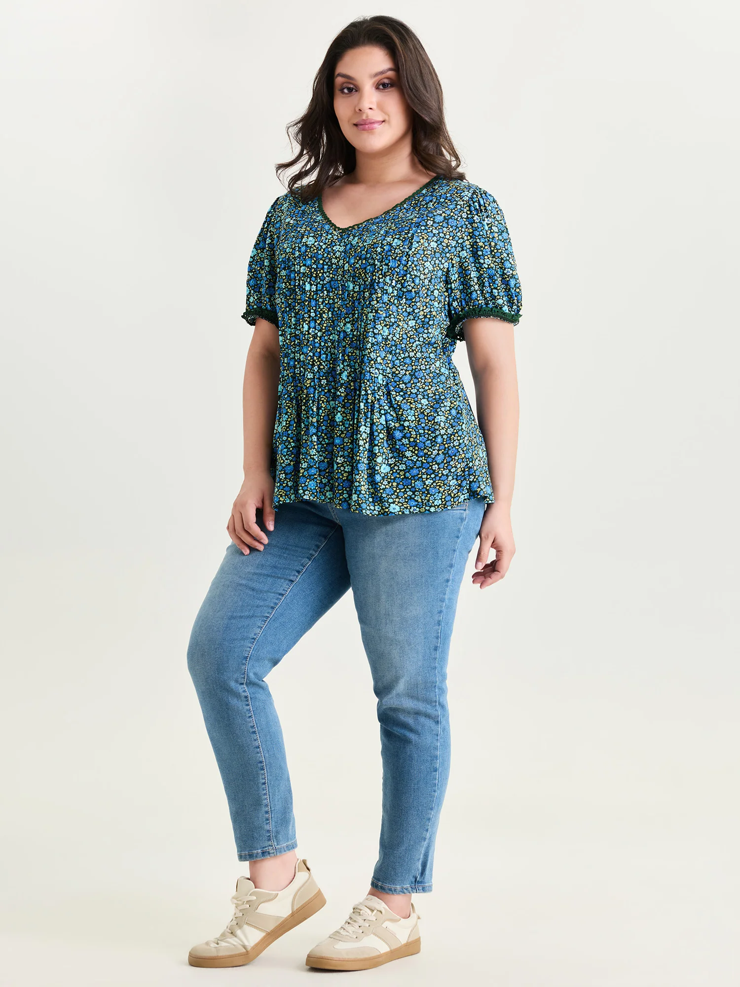 Supersoft Micro Floral Print Blouse - Image 3