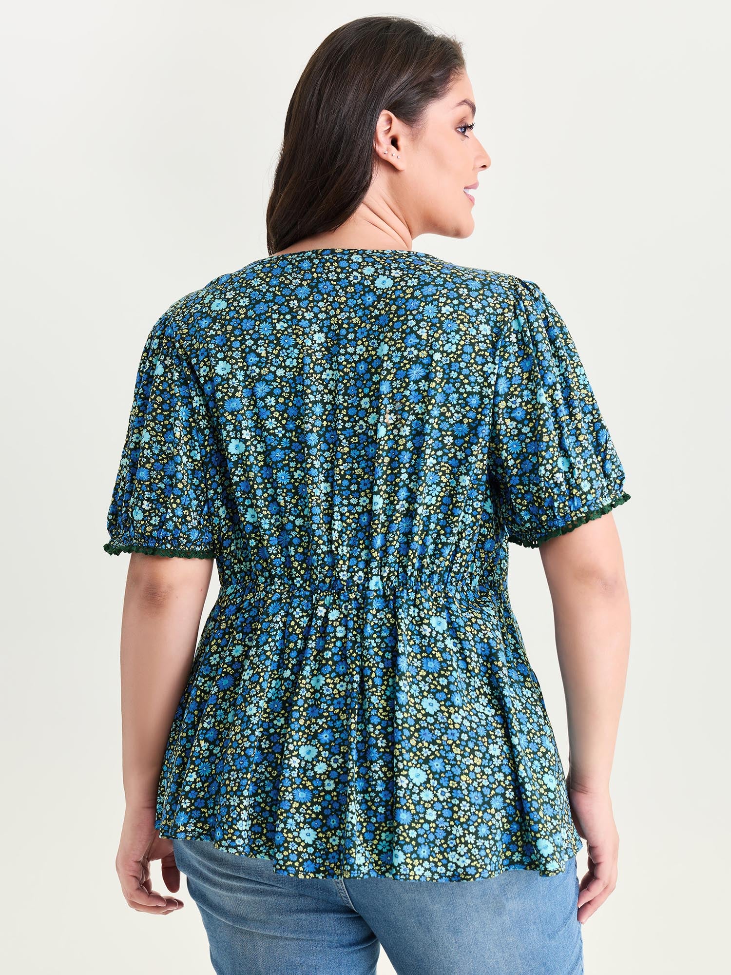 Supersoft Micro Floral Print Blouse - Image 4