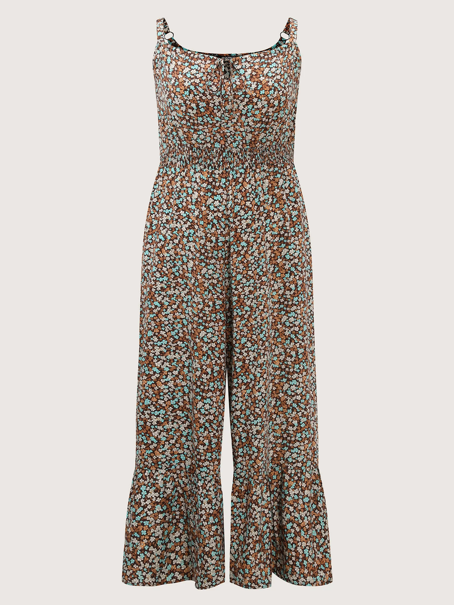 Supersoft Micro-Floral Print Ruffled Jumpsuit - Image 7