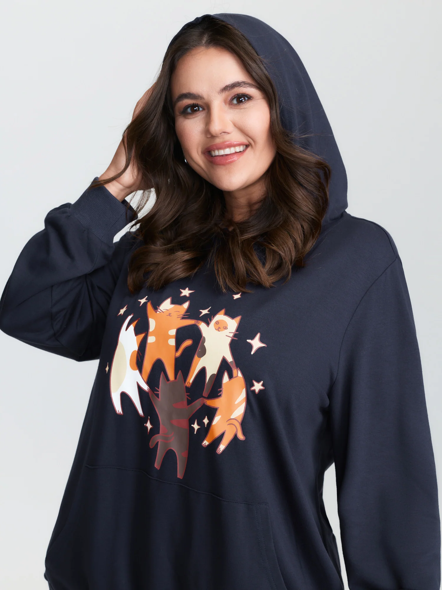 Supersoft Midnight Cats Hoodie