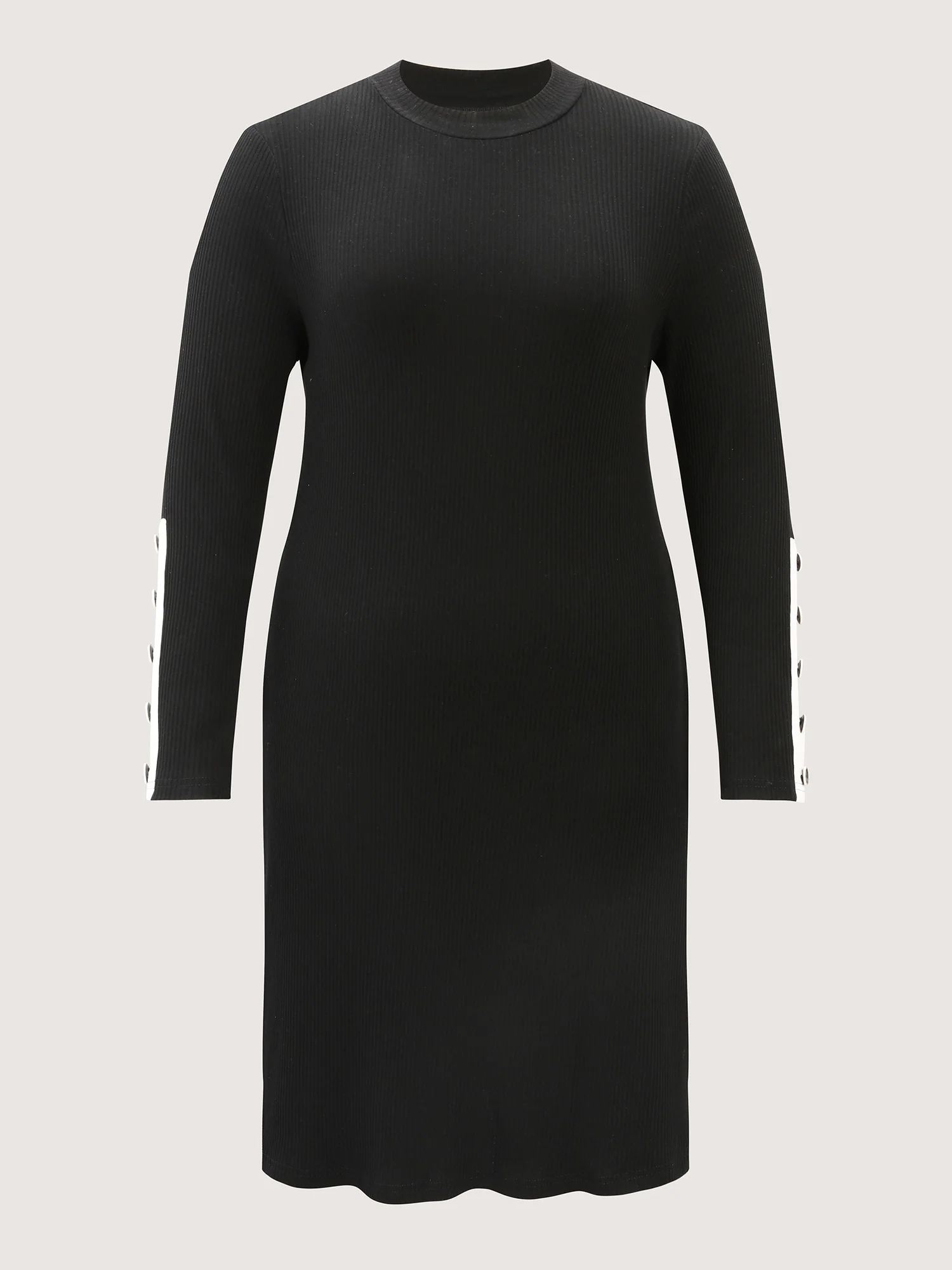 Supersoft Mockneck Button Midi Dress - Image 7