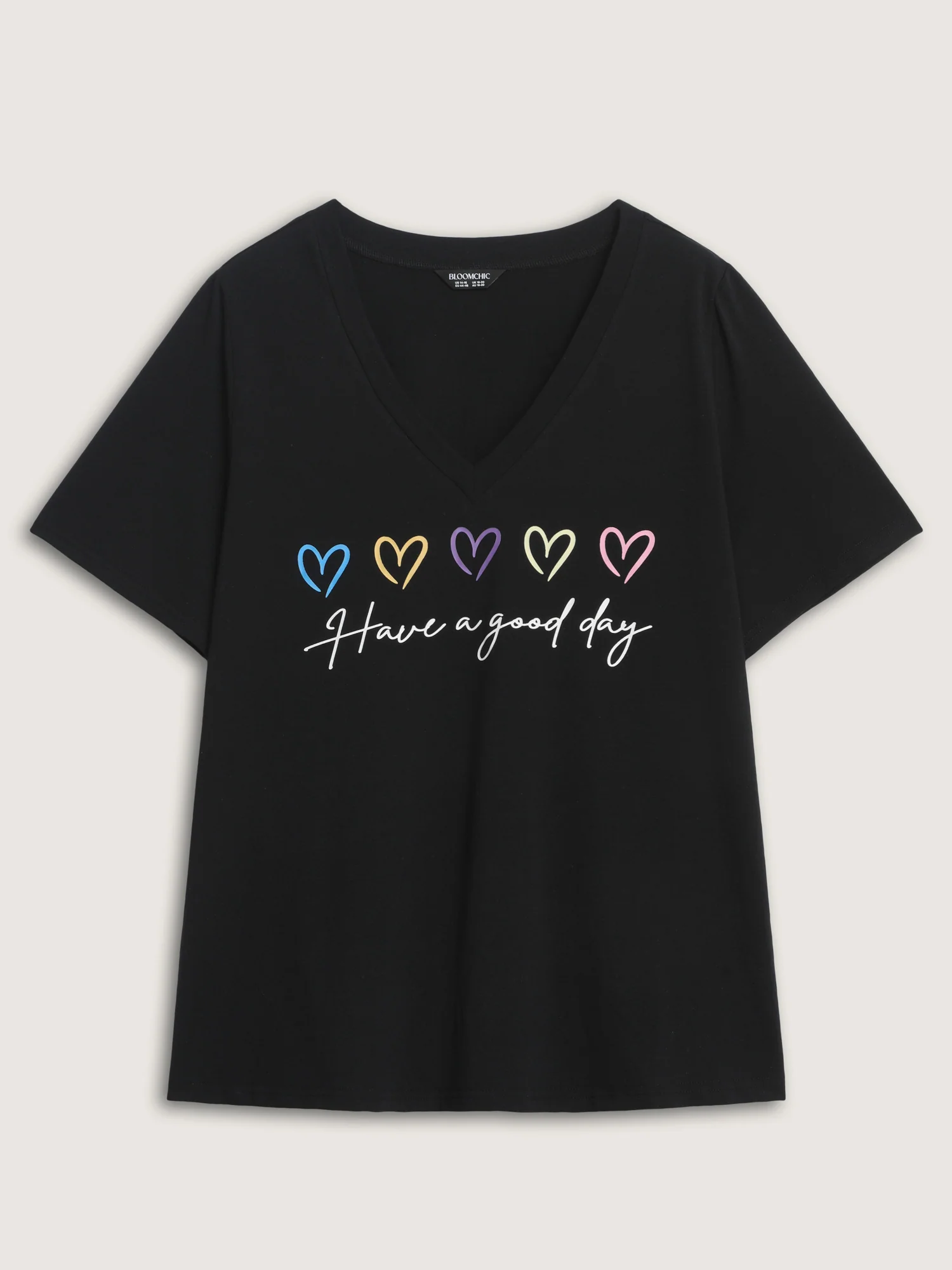 Supersoft Multi-Color Heart Print T-Shirt - Image 6