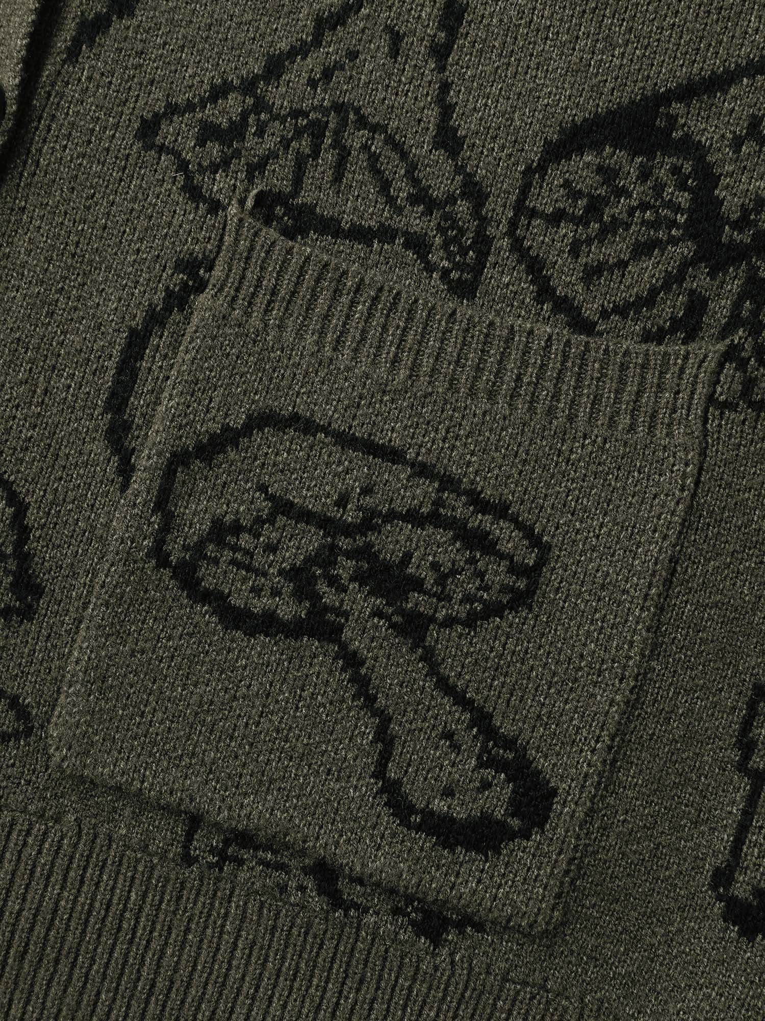 Supersoft Mushroom Print Button-Down Cardigan - Image 6